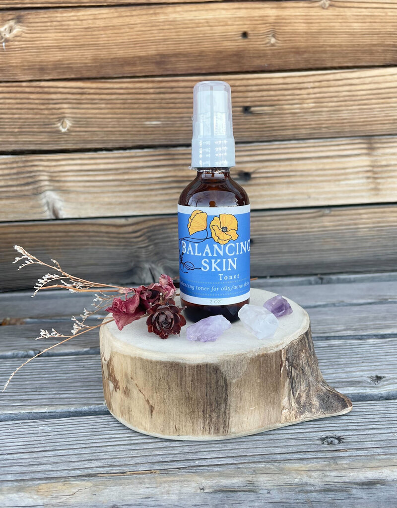 Golden Poppy Herbs Balancing (Oily/Acne) Skin Facial Toner 2oz