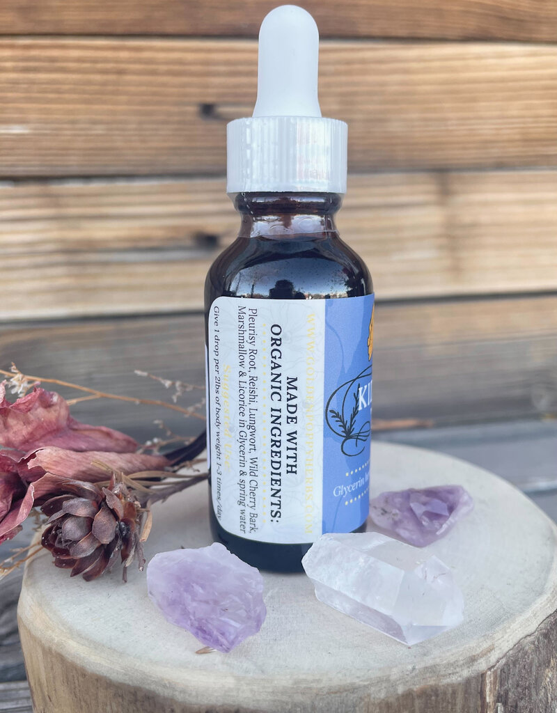 Golden Poppy Herbs Kids Lung Tonic Herbal Glycerite 1 oz