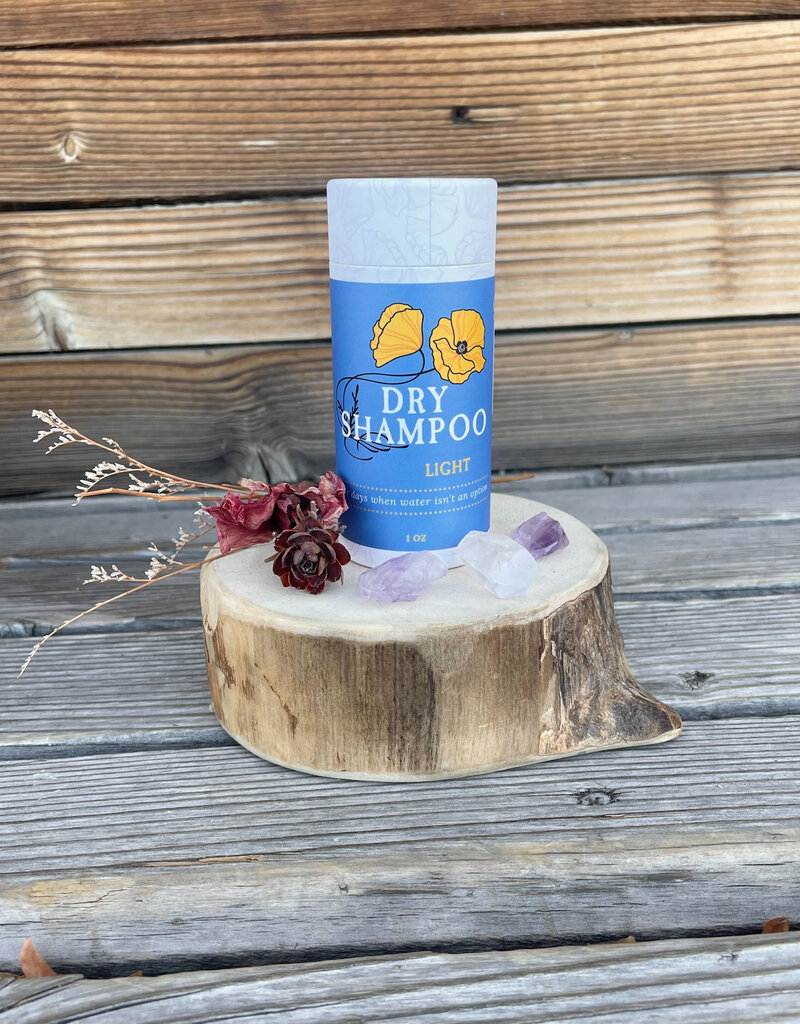 Golden Poppy Herbs Herbal Dry Shampoo Powder, LIGHT 1 oz