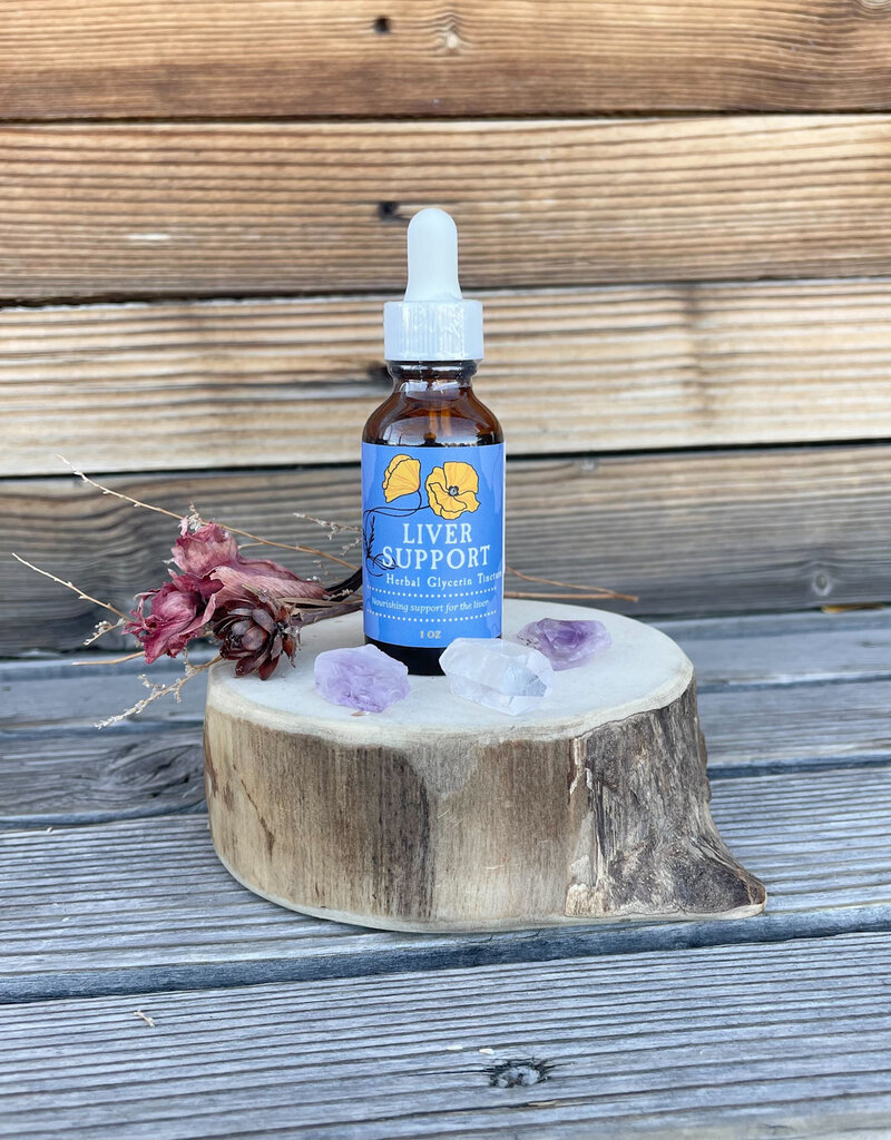 Golden Poppy Herbs Liver Support Glycerin 1 oz.