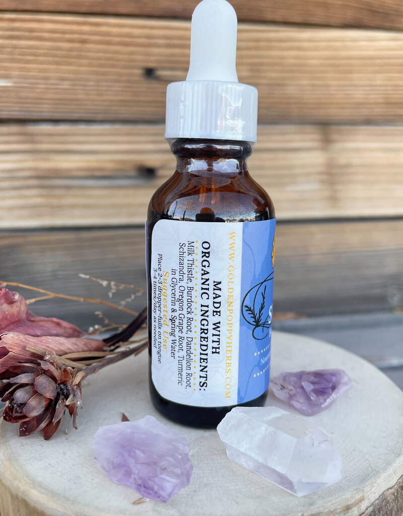 Golden Poppy Herbs Liver Support Glycerin 1 oz.