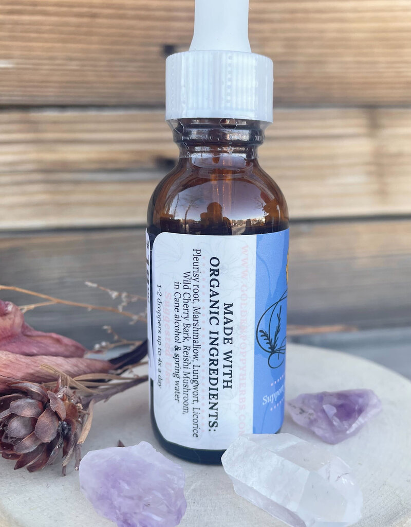 Golden Poppy Herbs Lung Tonic Tincture 1oz