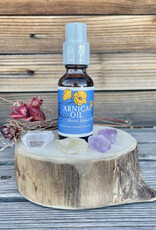 Golden Poppy Herbs Arnica Flower Infused Olive Oil, Wildcrafted, 1oz bottle