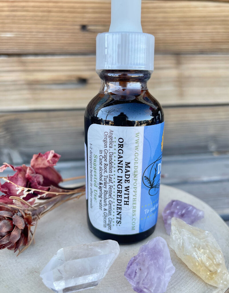 Golden Poppy Herbs Digestive Bitters Tincture, 1 oz