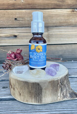 Golden Poppy Herbs Saint (St.) John's Wort Flower Infused Olive Oil, Organic, 1oz bottle