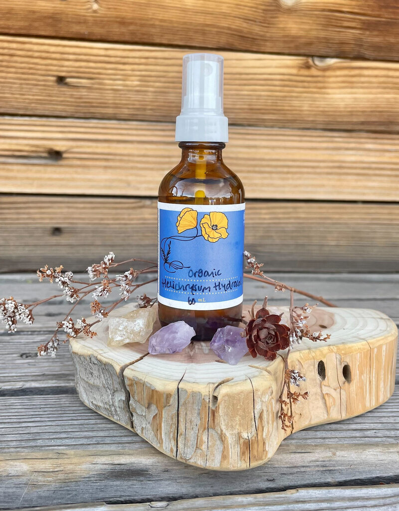 Golden Poppy Herbs Helichrysum Hydrosol, Organic 2oz Mister