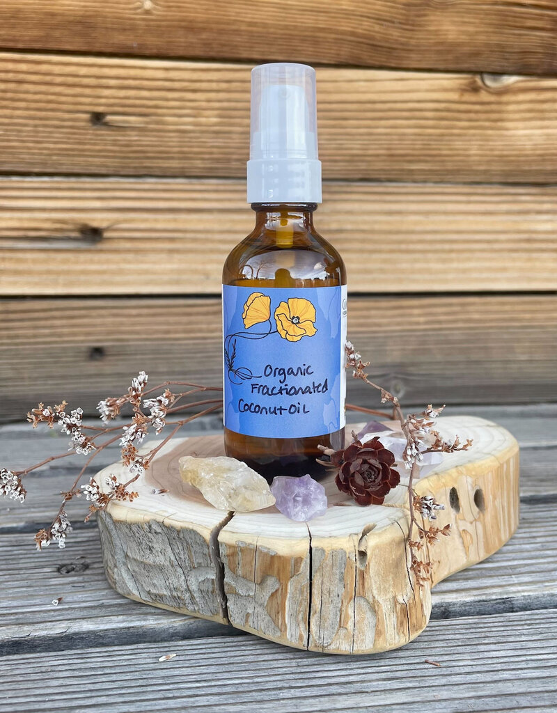 Golden Poppy Herbs Fractionated Coconut Oil, Organic 2oz bottle