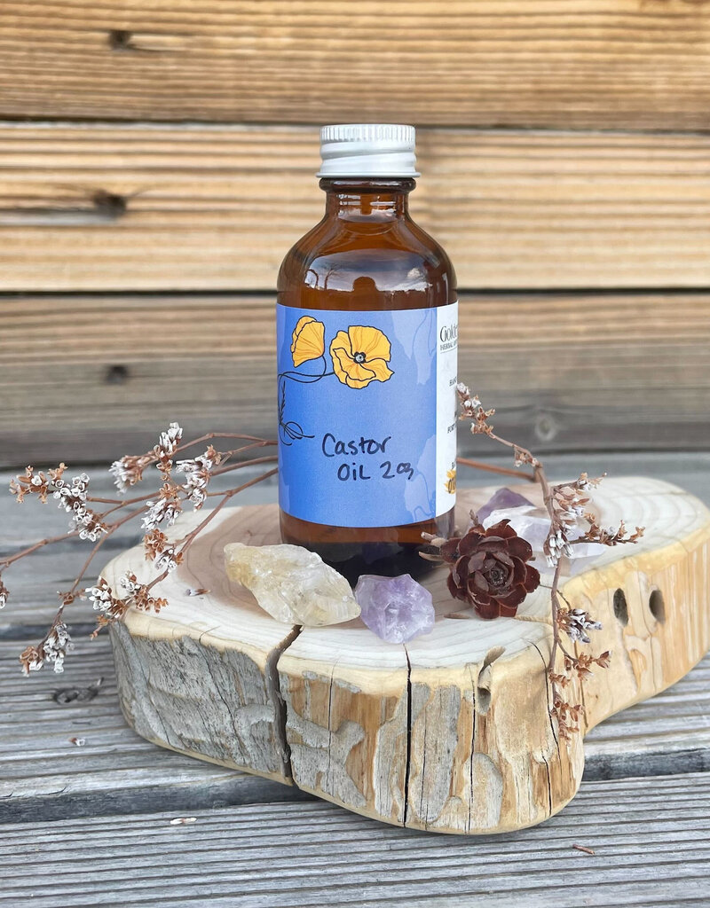 Golden Poppy Herbs Castor Oil, Organic 2oz
