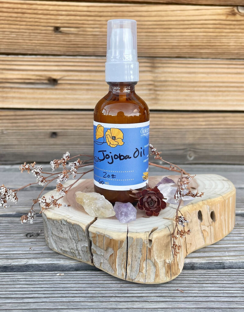 Golden Poppy Herbs Jojoba Oil, Organic 2 oz