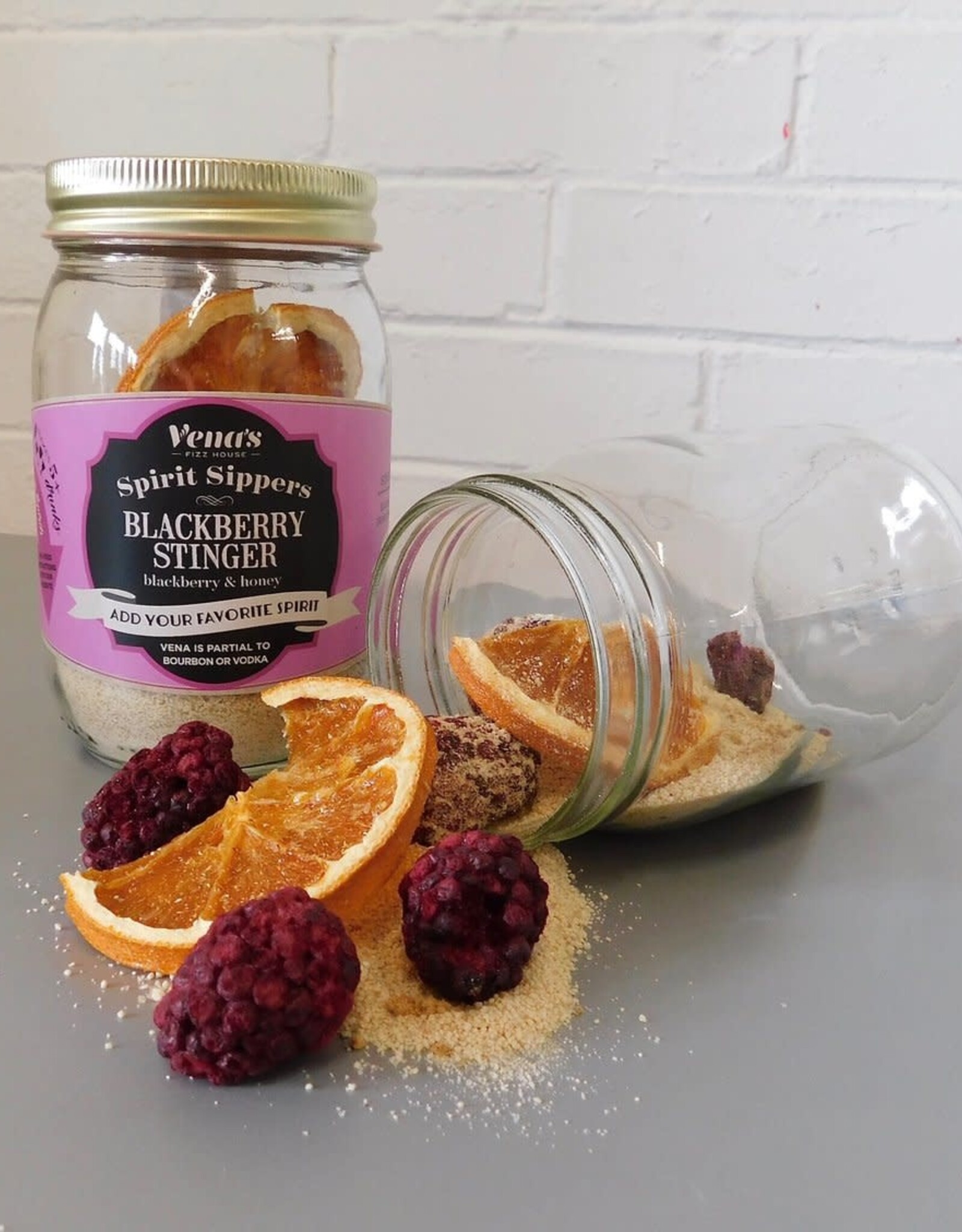 Vena's Fizz House Vena's Fizz House Spirit Sipper Blackberry Stinger Infusion Jar