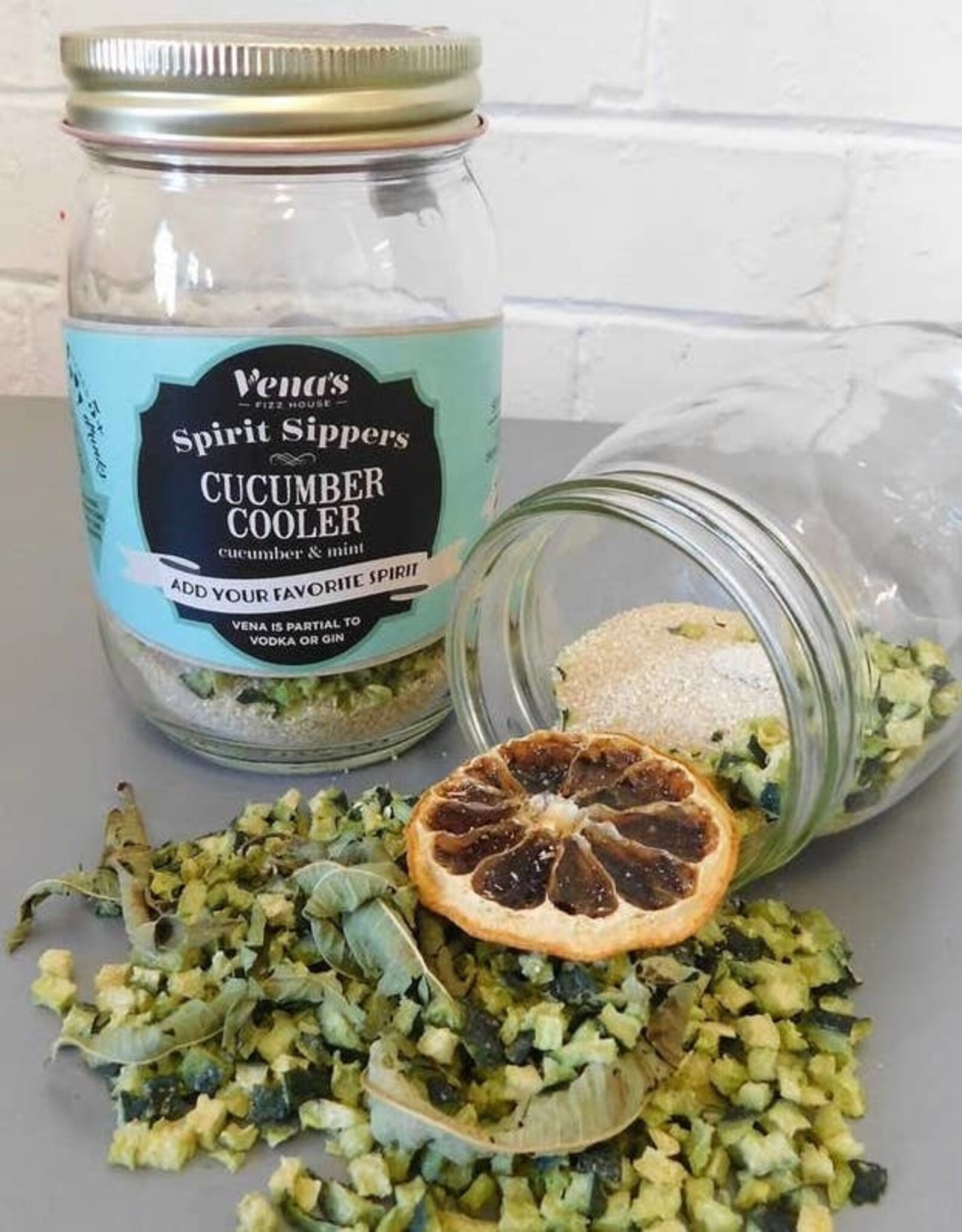 Vena's Fizz House Vena's Fizz House Spirit Sipper Cucumber Cooler Infusion Jar