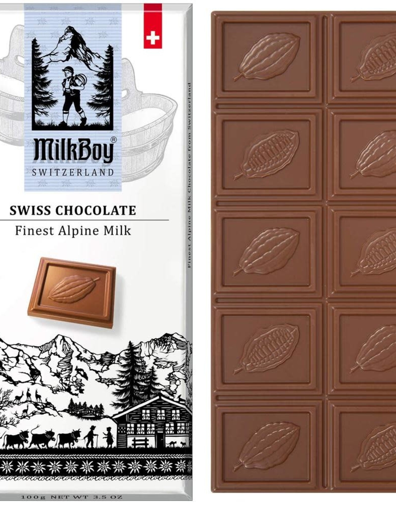 Milk Boy MilkBoy Finest Alpine Milk Chocolate, 3.5oz
