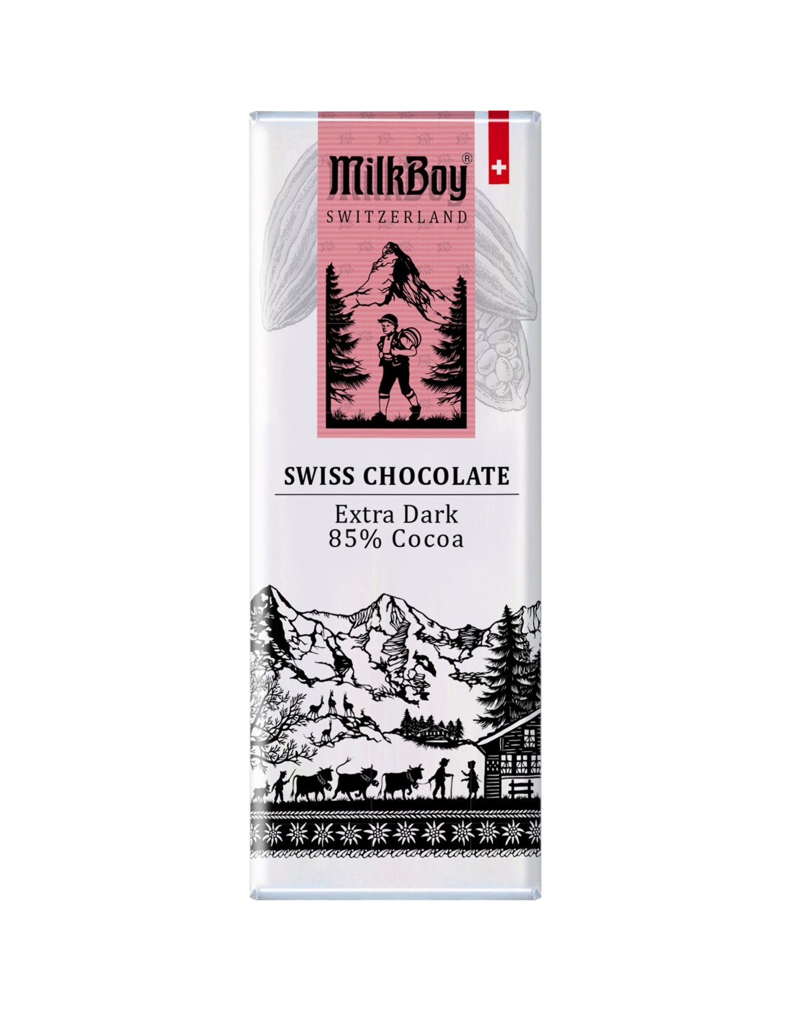 MilkBoy Extra Dark Swiss Chocolate 1.4oz - Bottle House