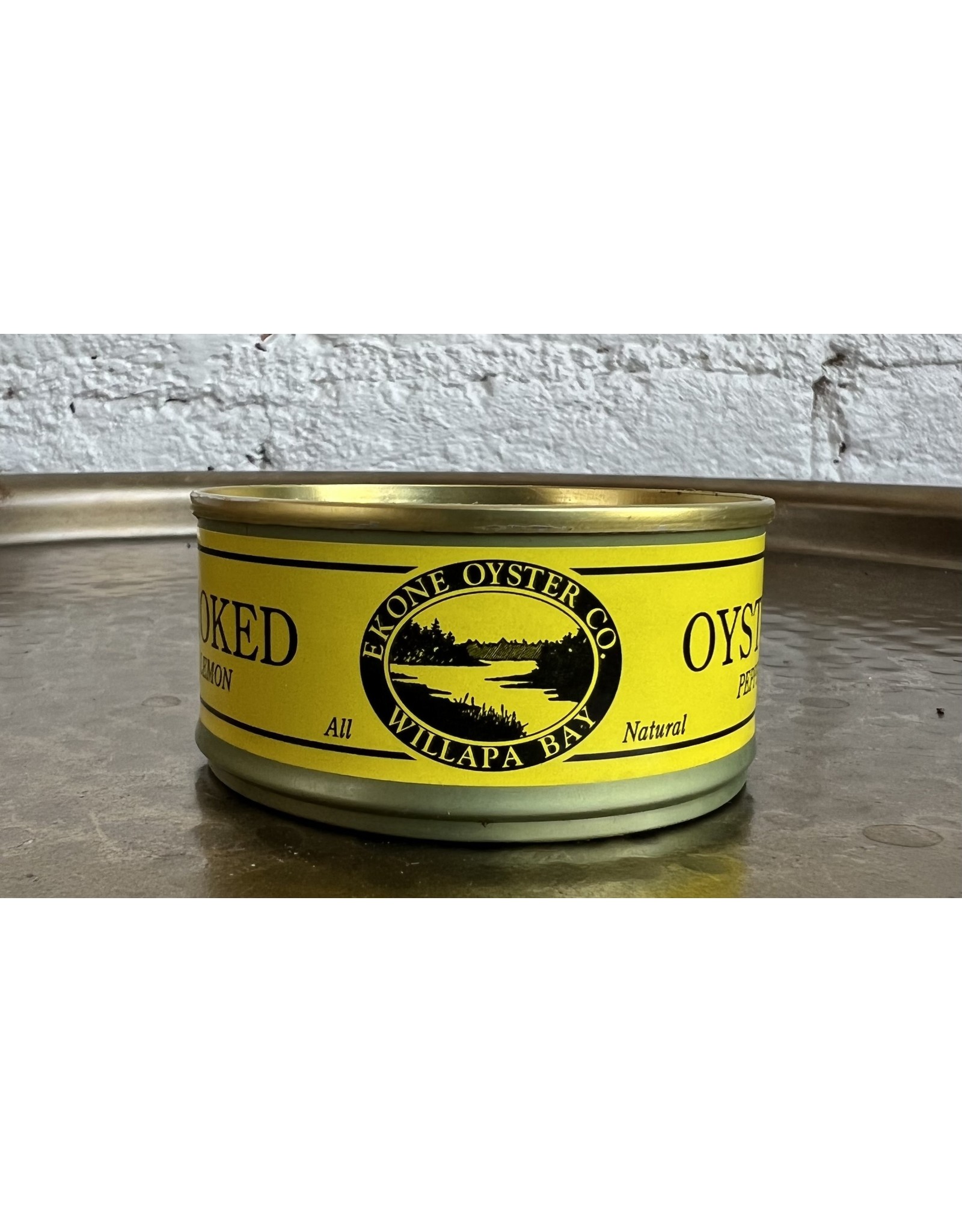 Ekone Oyster Co., Lemon Pepper Smoked Oysters Bottle House