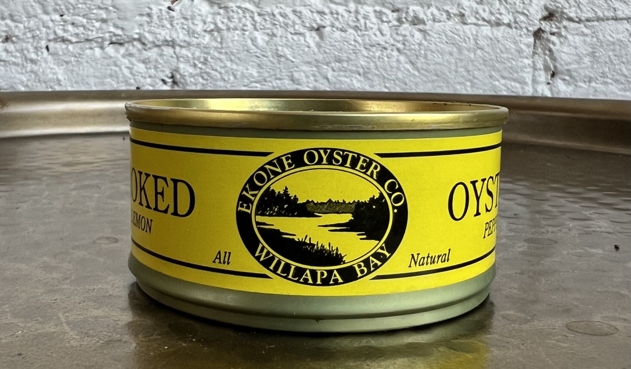 Ekone Oyster Co., Lemon Pepper Smoked Oysters Bottle House