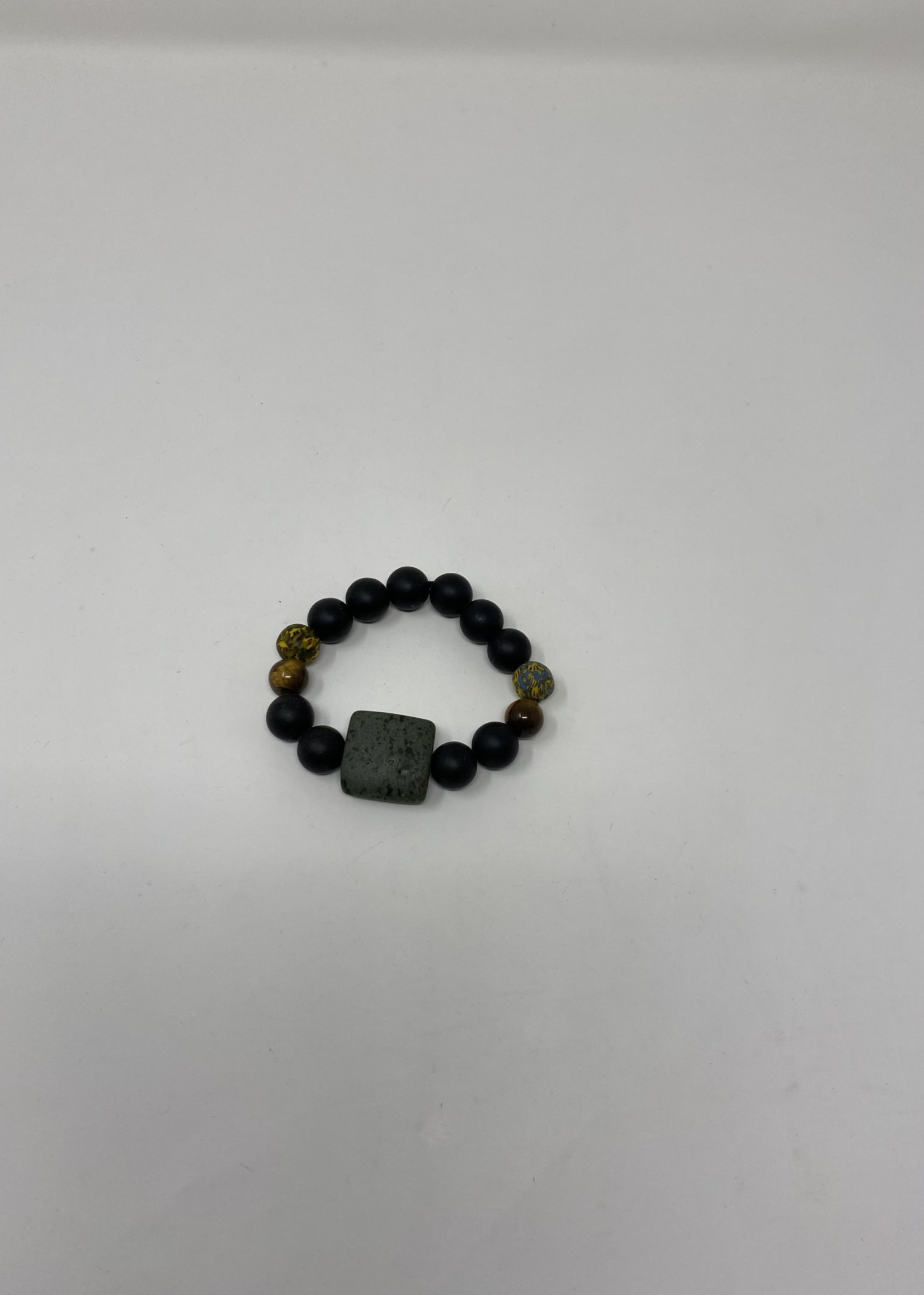 AFRICAN ROUND GLASS BEADS BRACELET