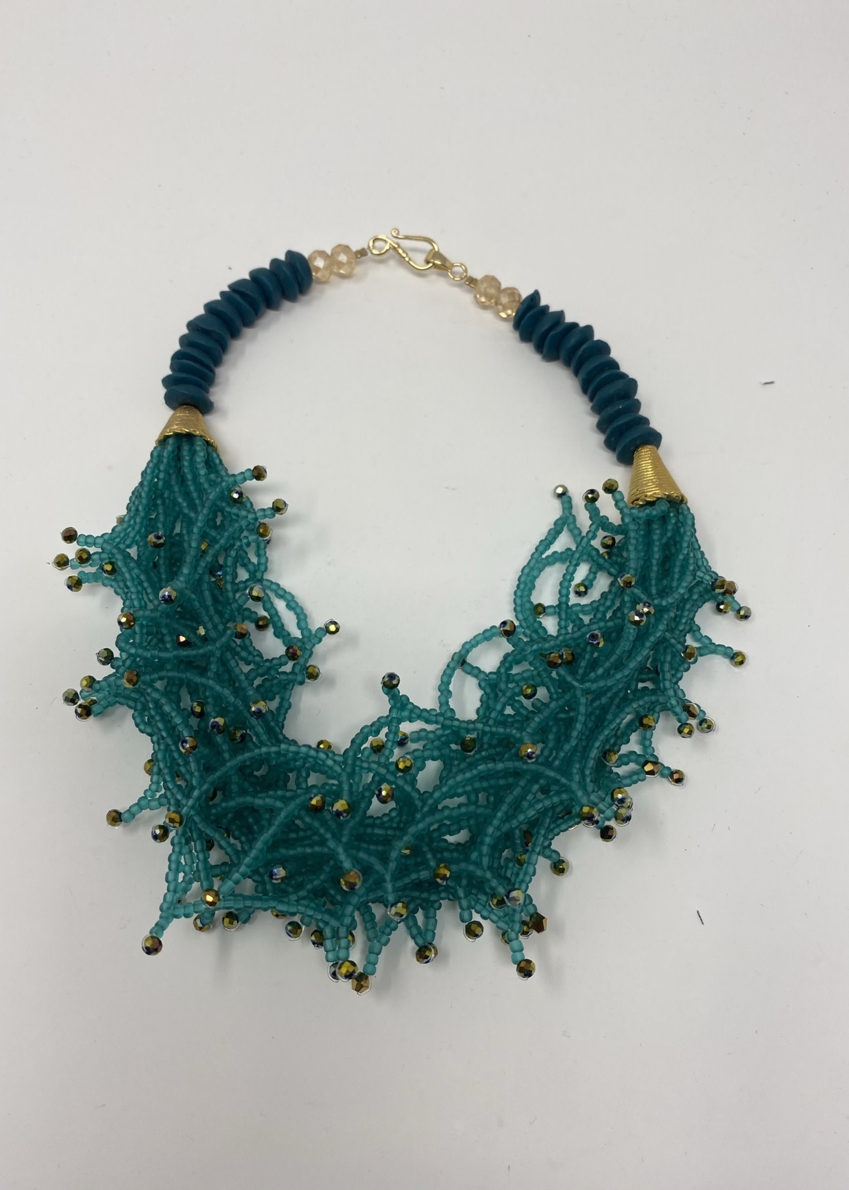BRANCHED BEADED NECKLACE