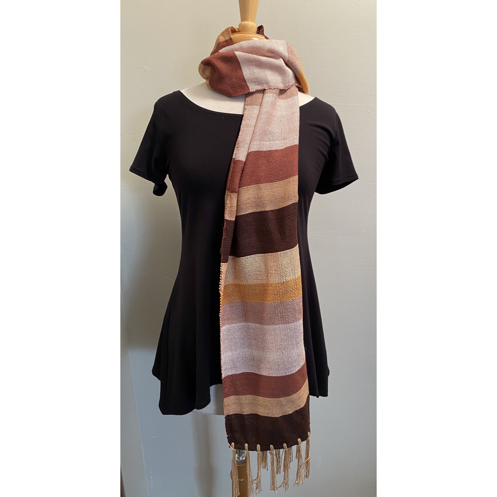 HANDWOVEN BAMBOO STRIPE SCARF