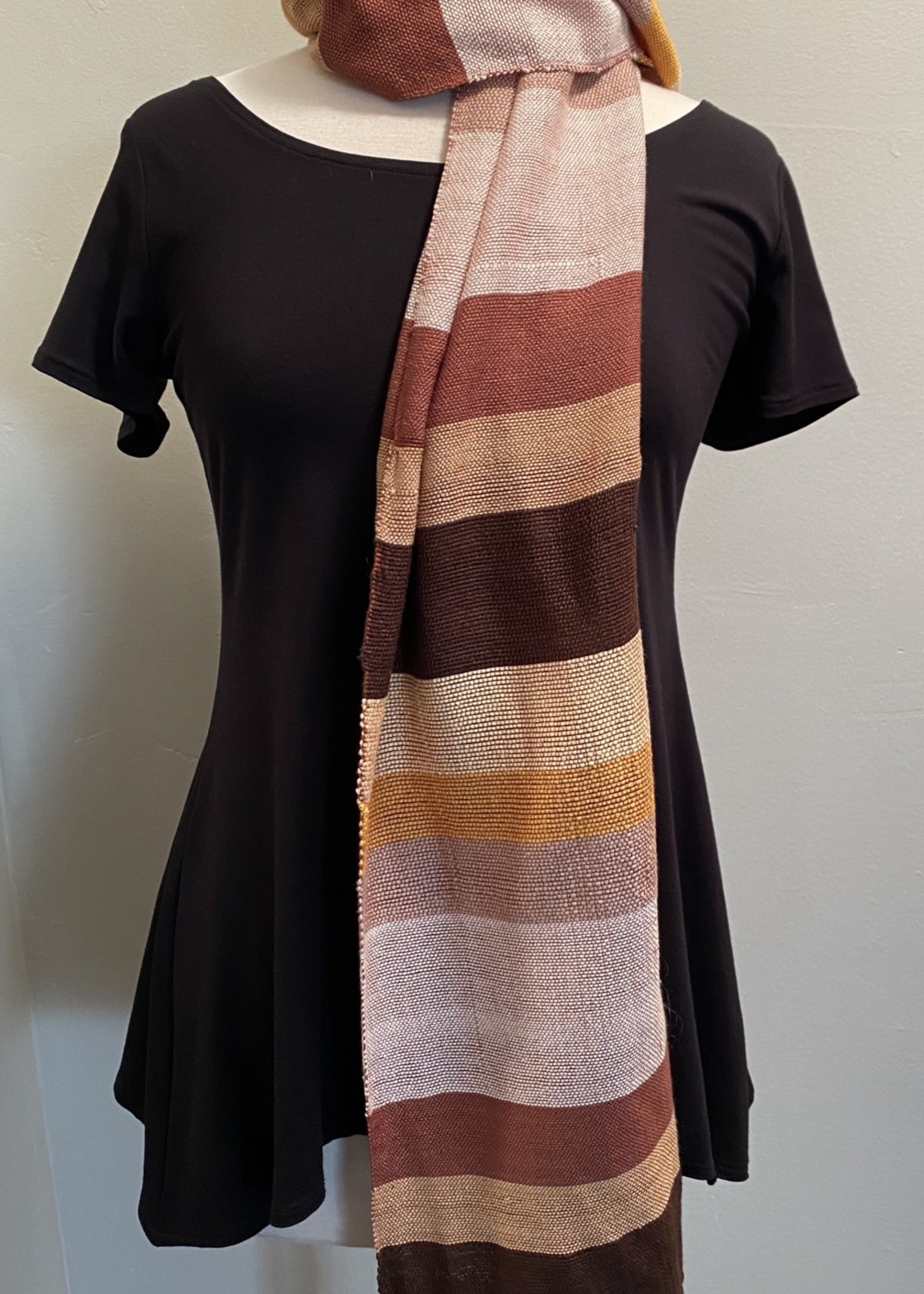 HANDWOVEN BAMBOO STRIPE SCARF