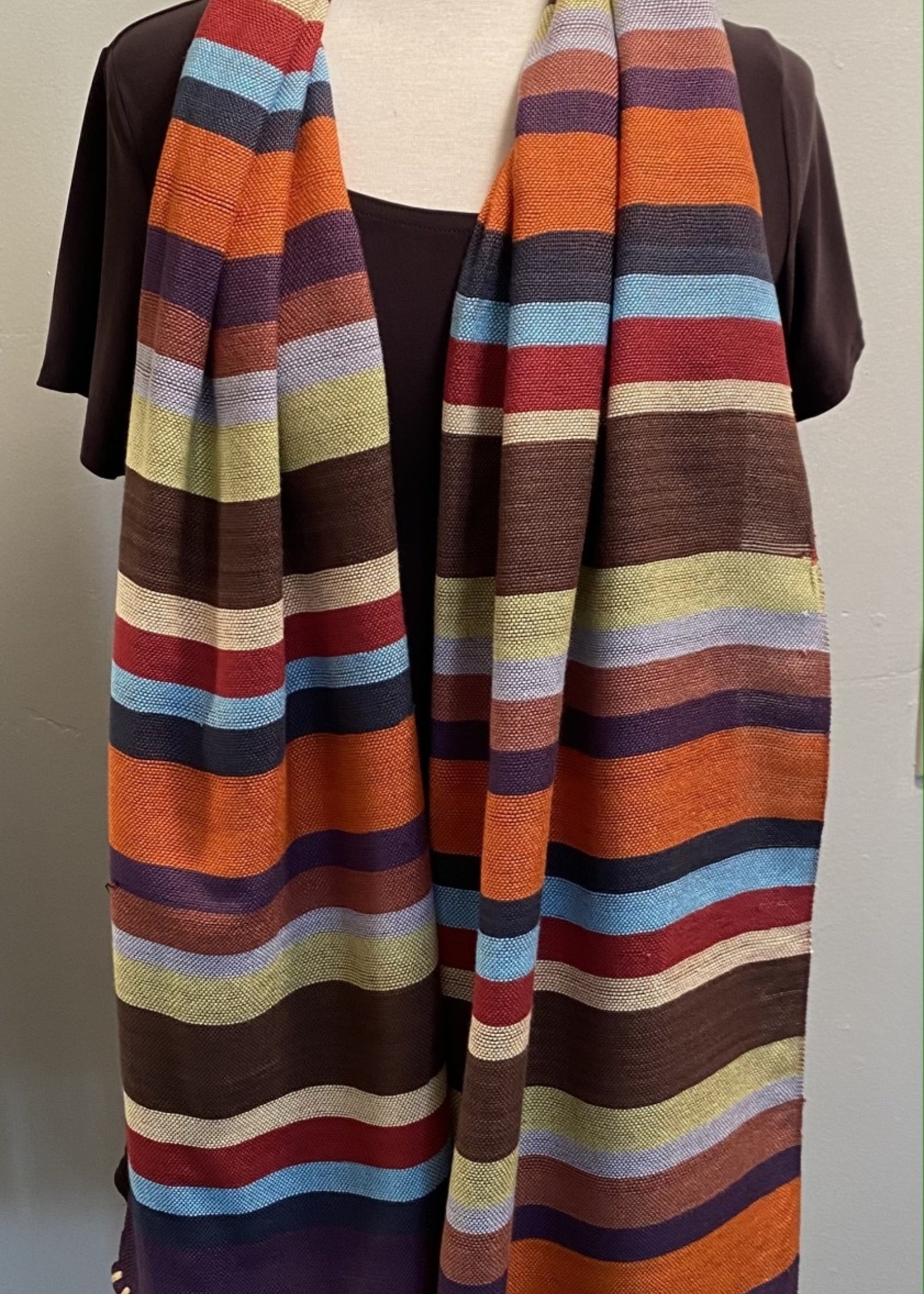 MULTI COLOR STRIPE BAMBOO WRAP