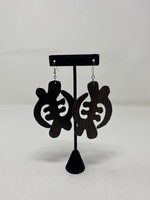 SKC ADINKRA WOODEN EARRINGS