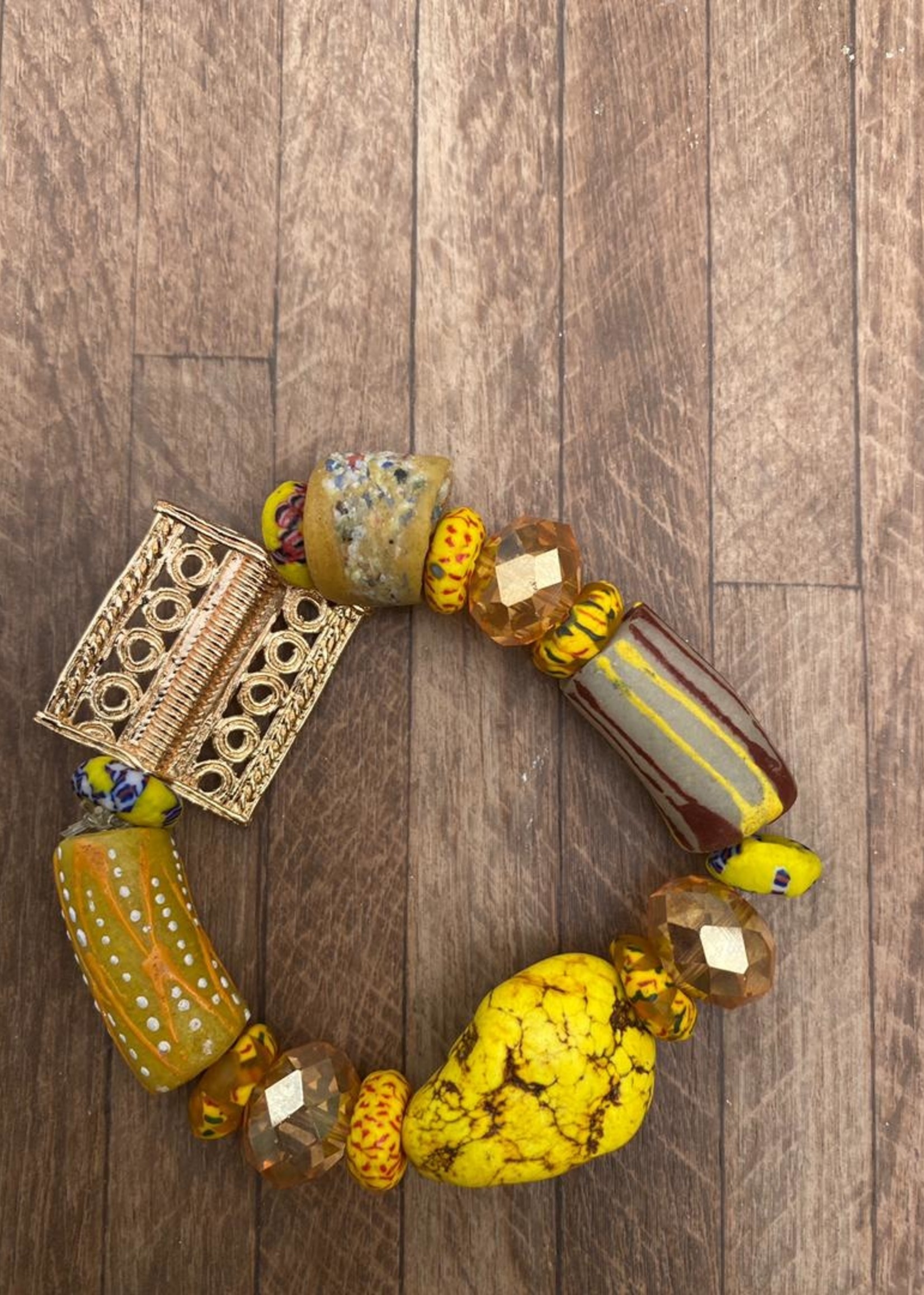 GHANA TRADE BEADS BRACELET