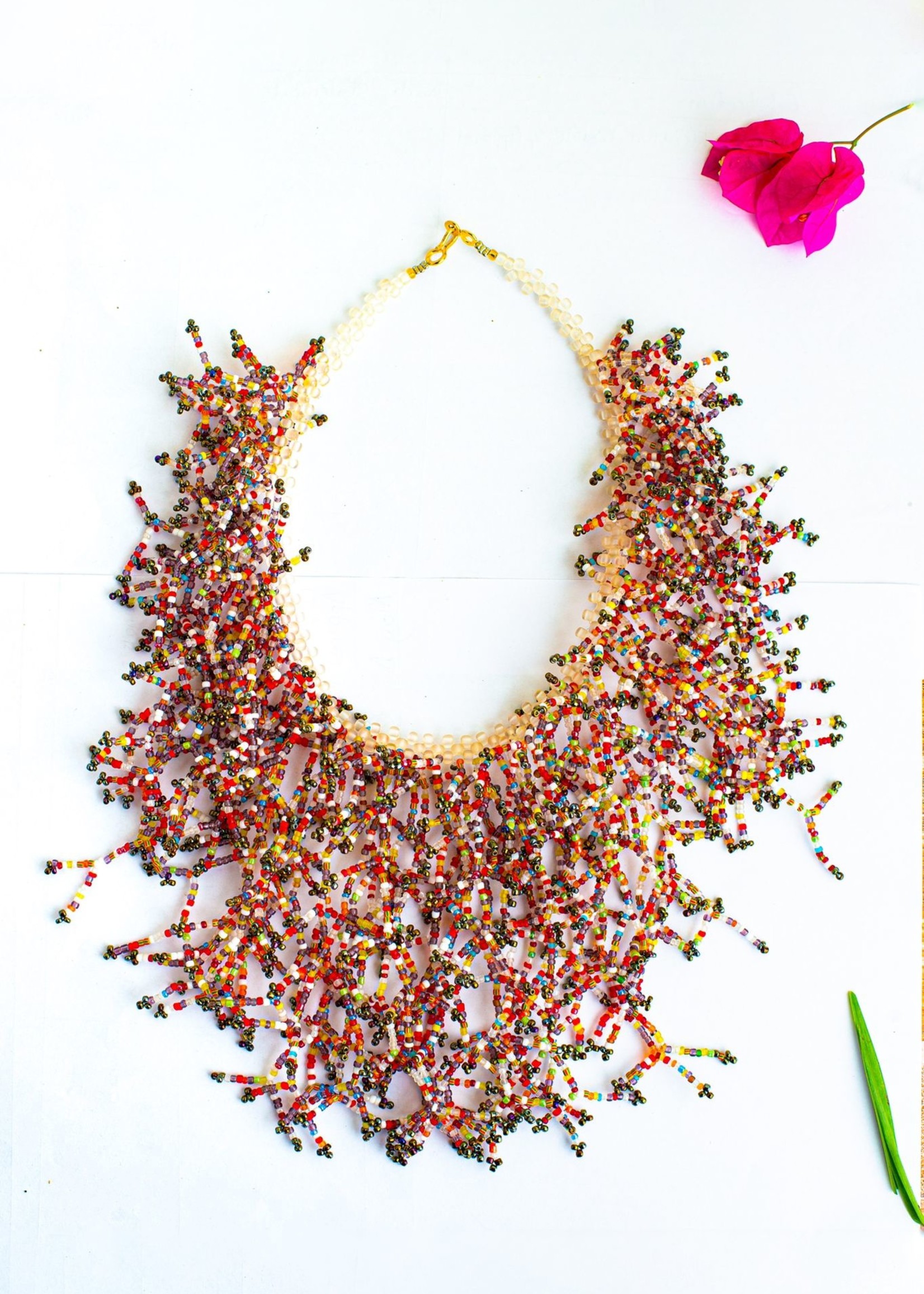BRANCHED BEADED NECKLACE