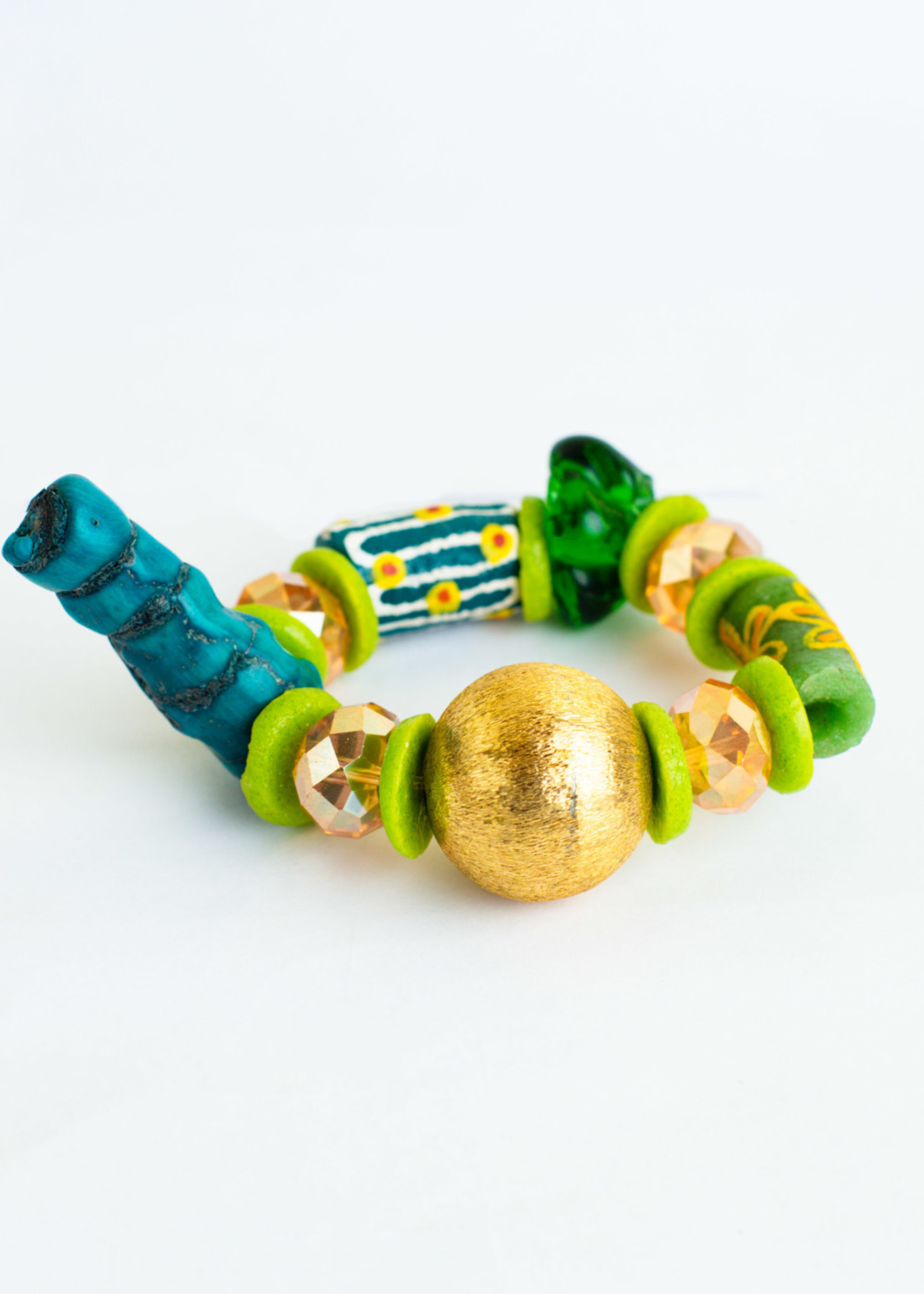 Ghanaian Glass Beads Bracelet – Chic & Charming Beads