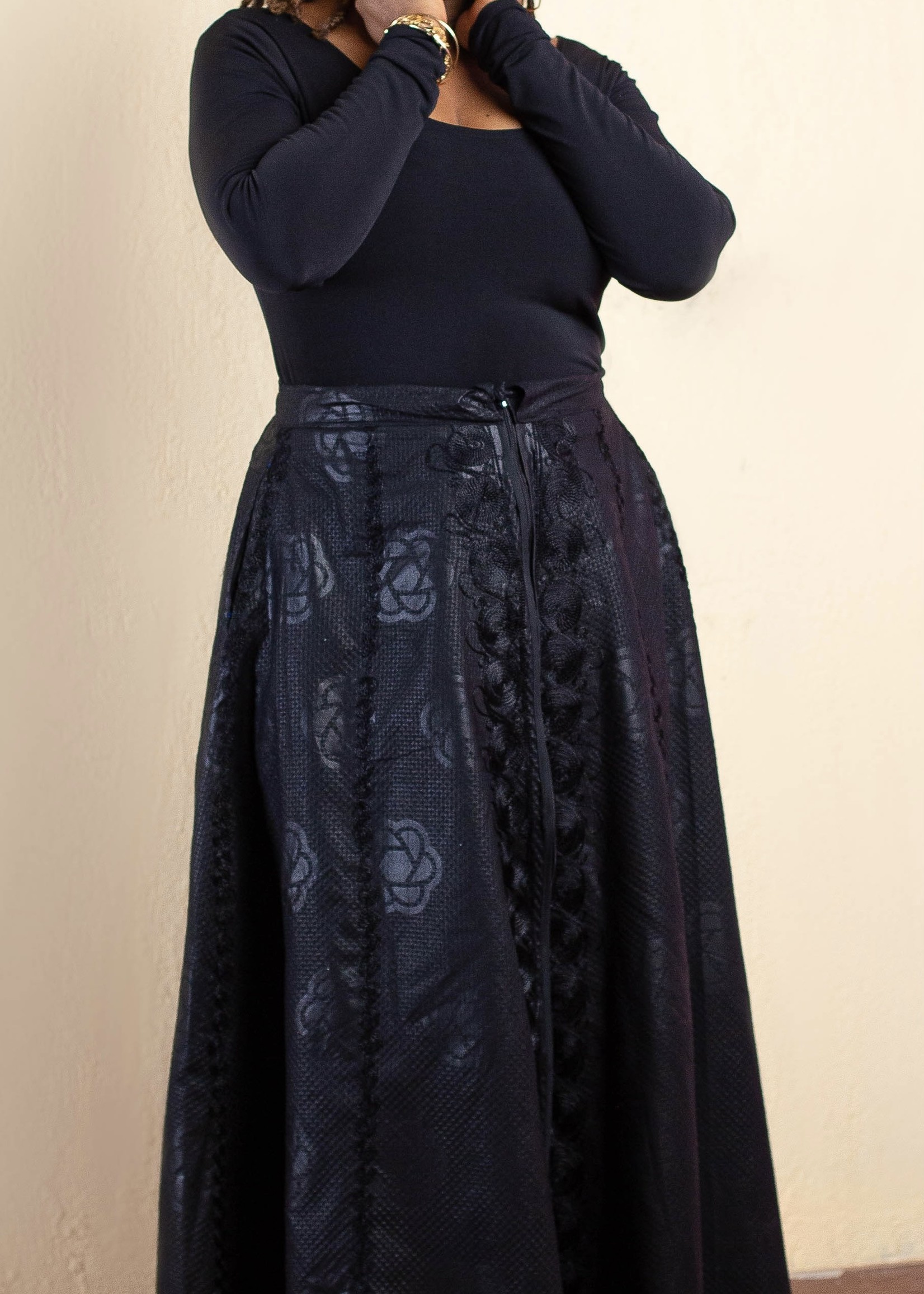 SKC EMBROIDERED LONG SKIRT