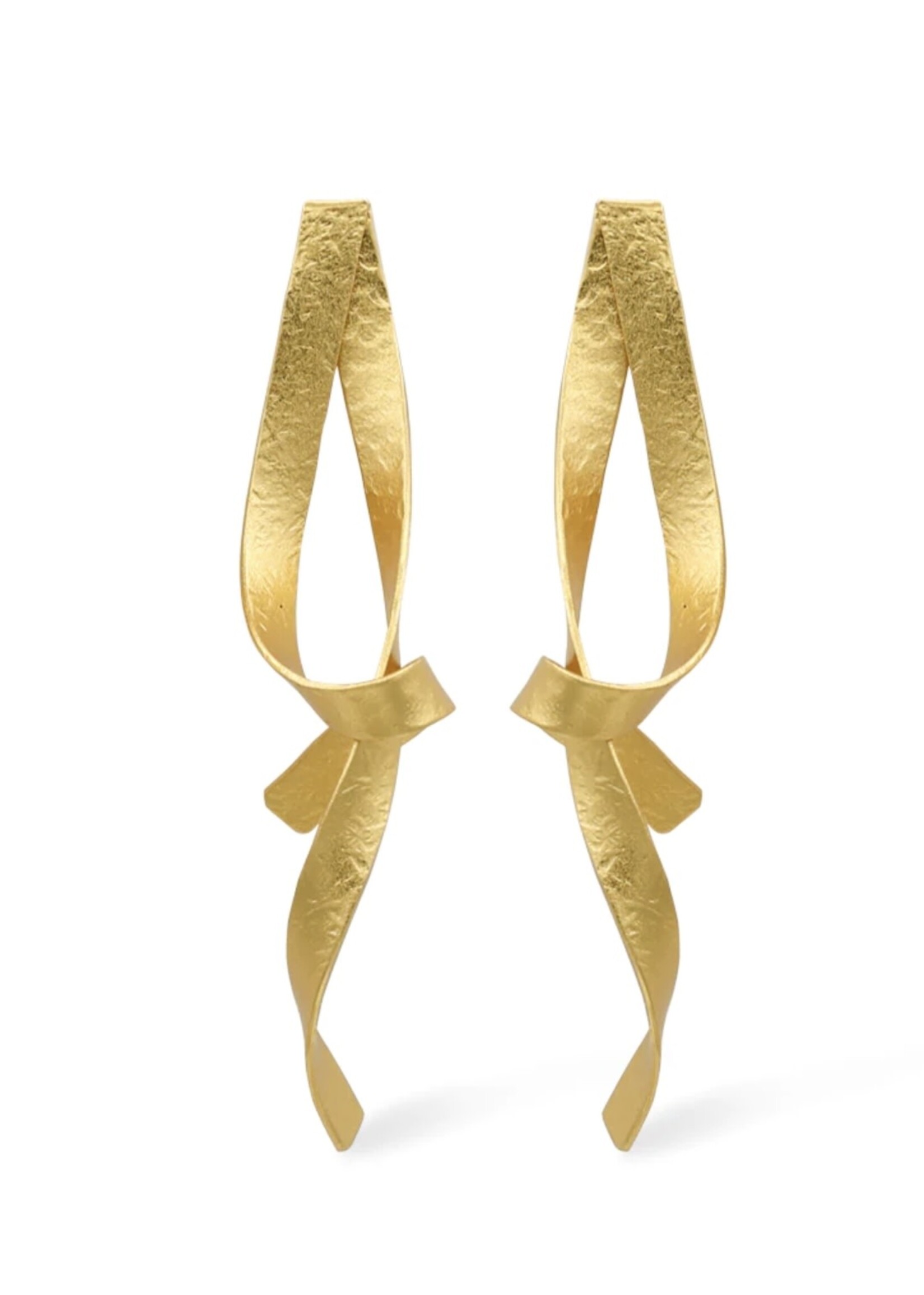 RIBBON POST EARRINGS