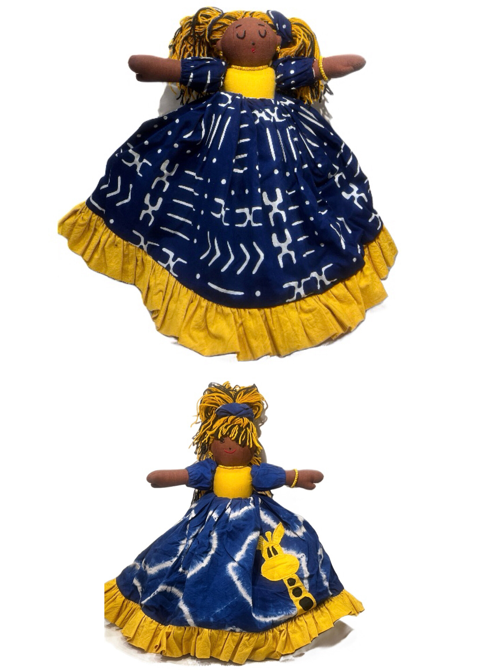 Collectible African Double Sided Doll