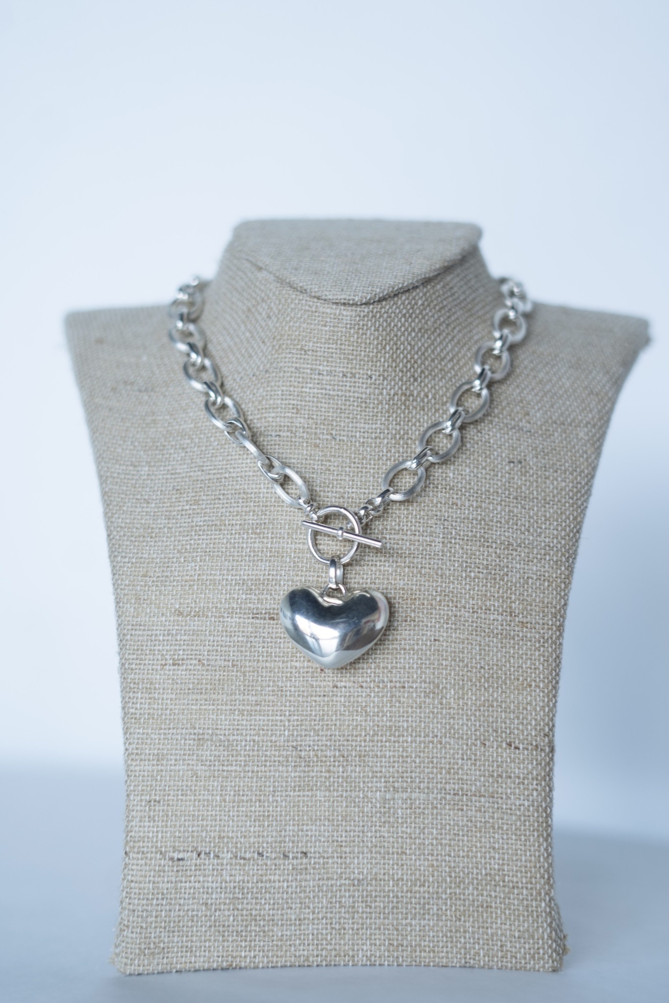 ◆ENGBROX◆ silver925 heart link necklace HEART LINK NECKLACE - SARAH KUENYEFU COLLECTION
