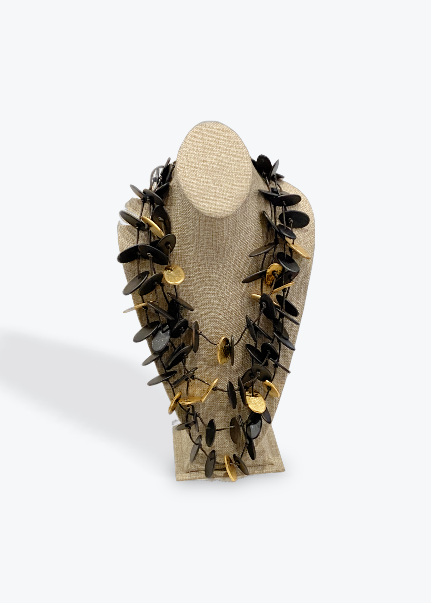 EBONY GOLD STRAND NECKLACE