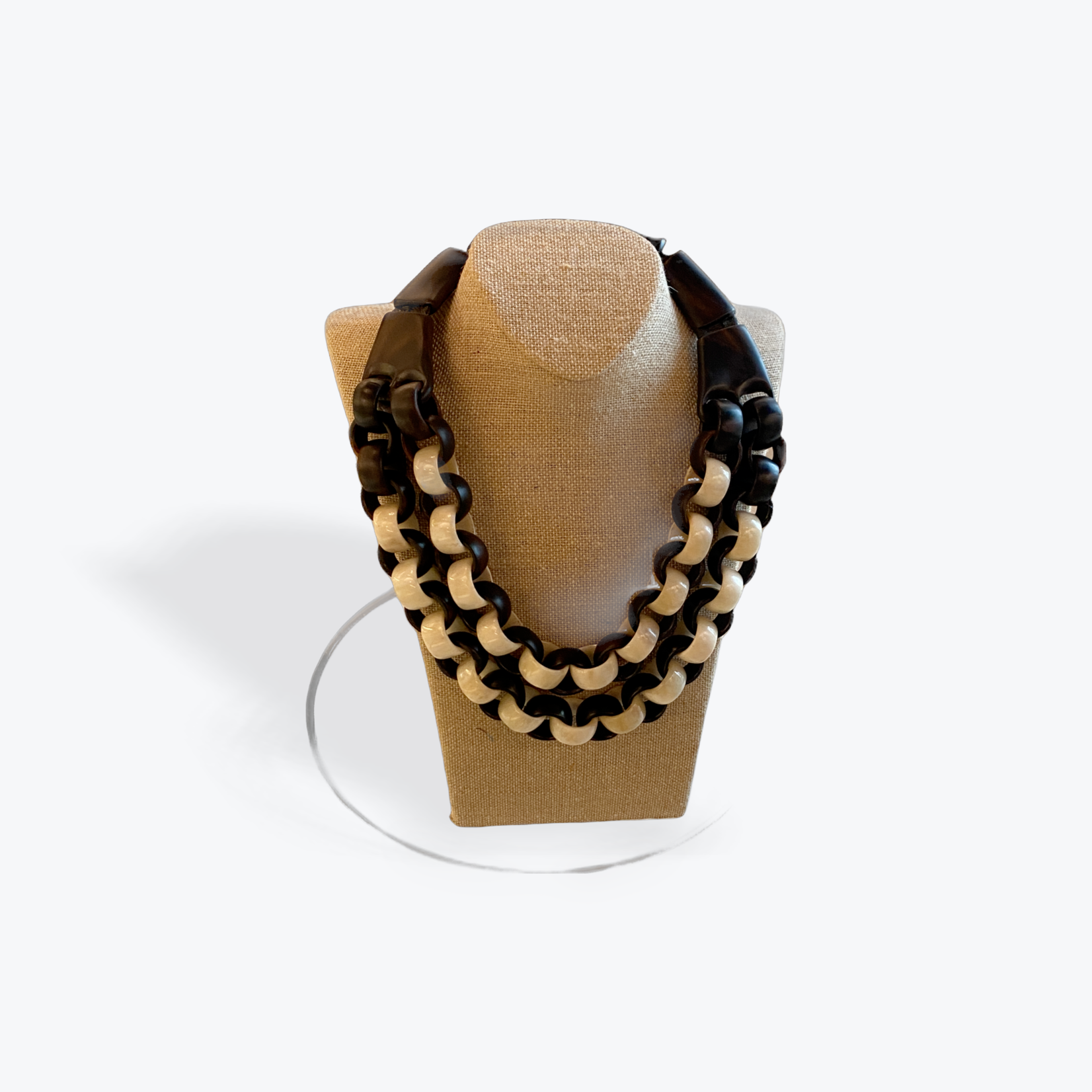 WOOD & HORN NECKLACE