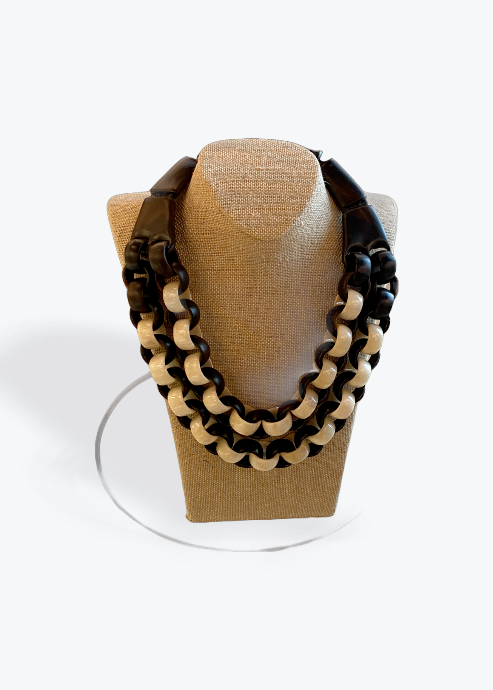 WOOD & HORN NECKLACE