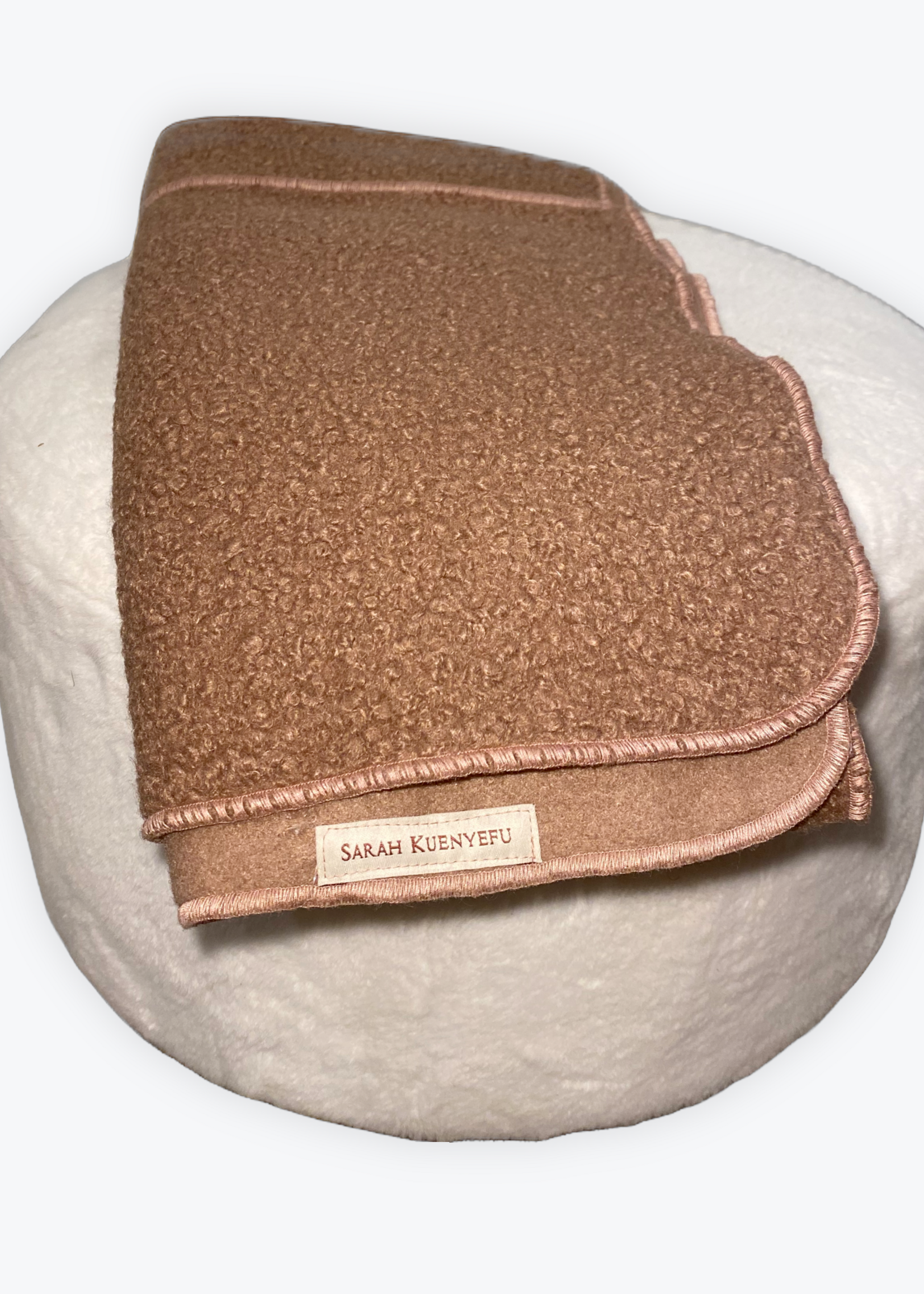 Heather Pink Boucle Scarf