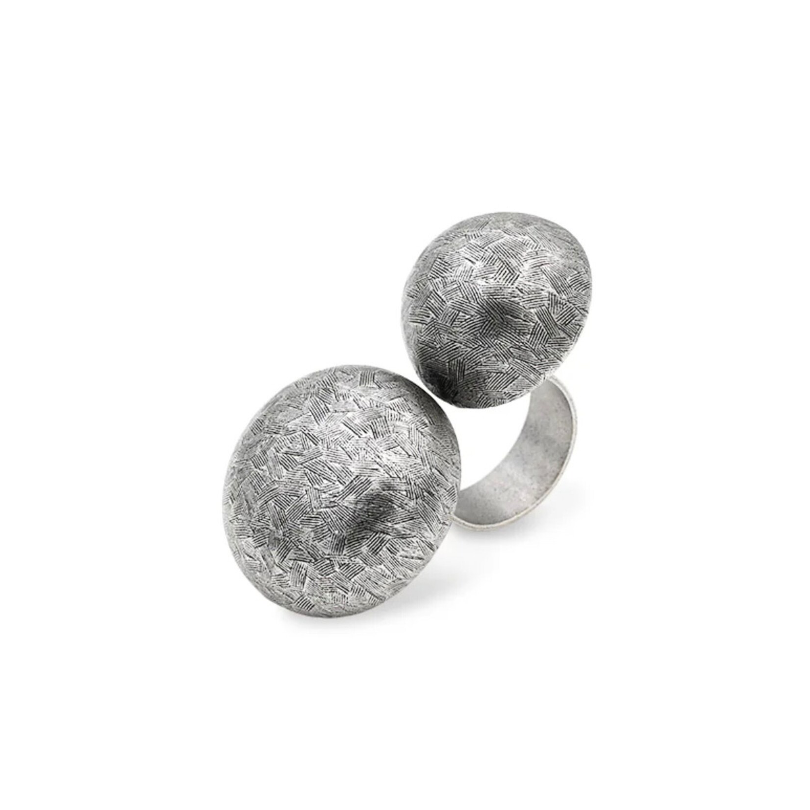 DOUBLE BUTTON RING
