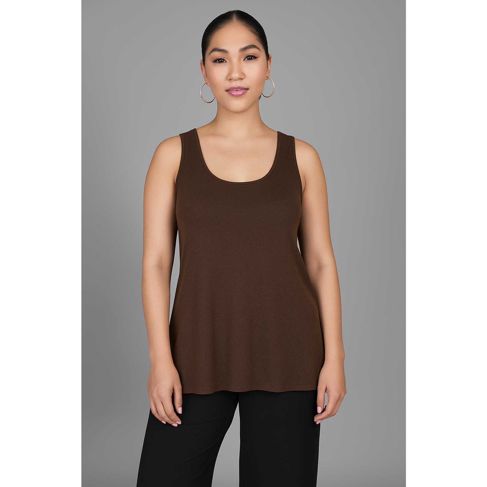 SARAH KUENYEFU W SHIRT SLEEVELESS/BAMBOO KNIT