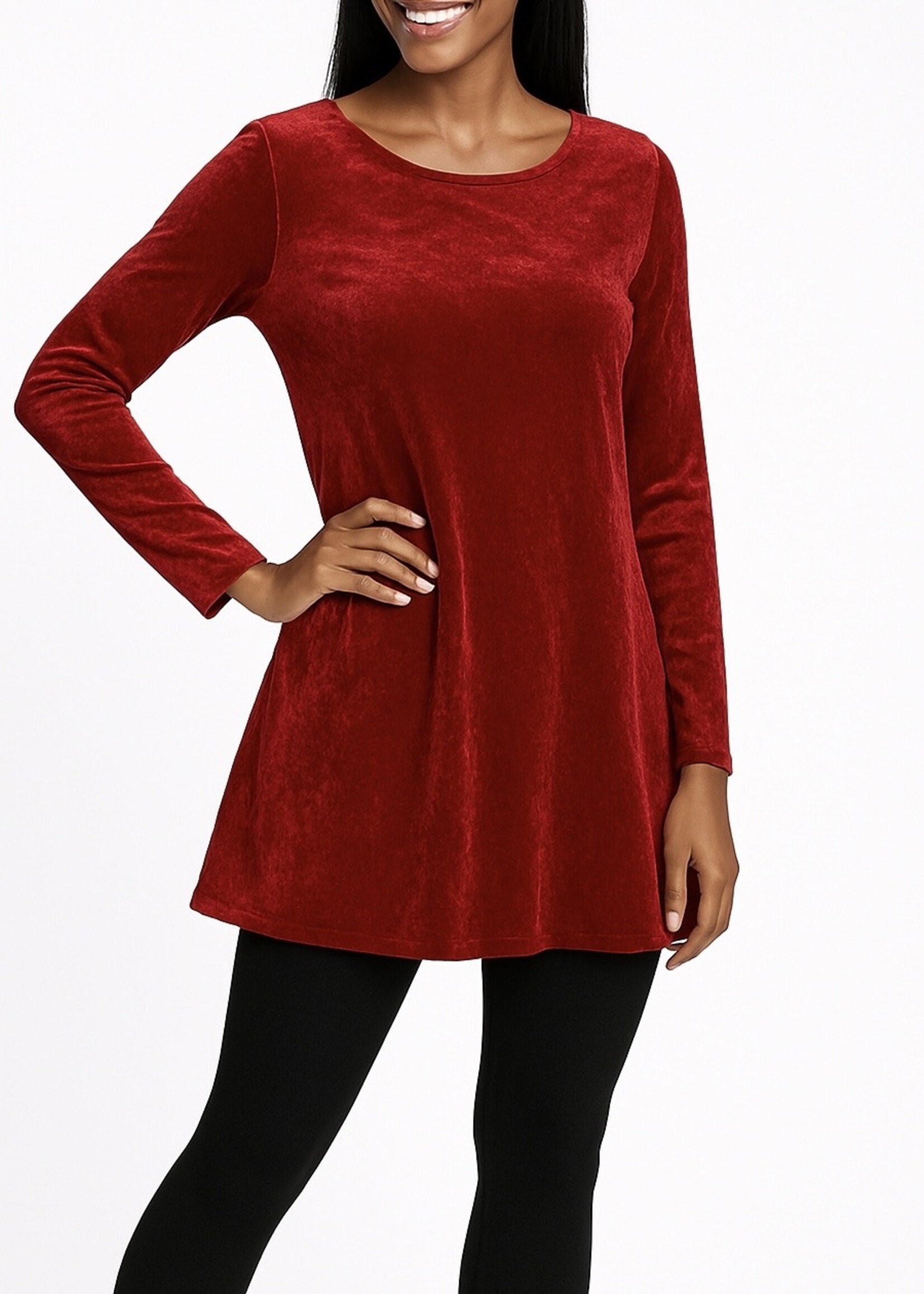 Velvet Tunic Long Sleeves