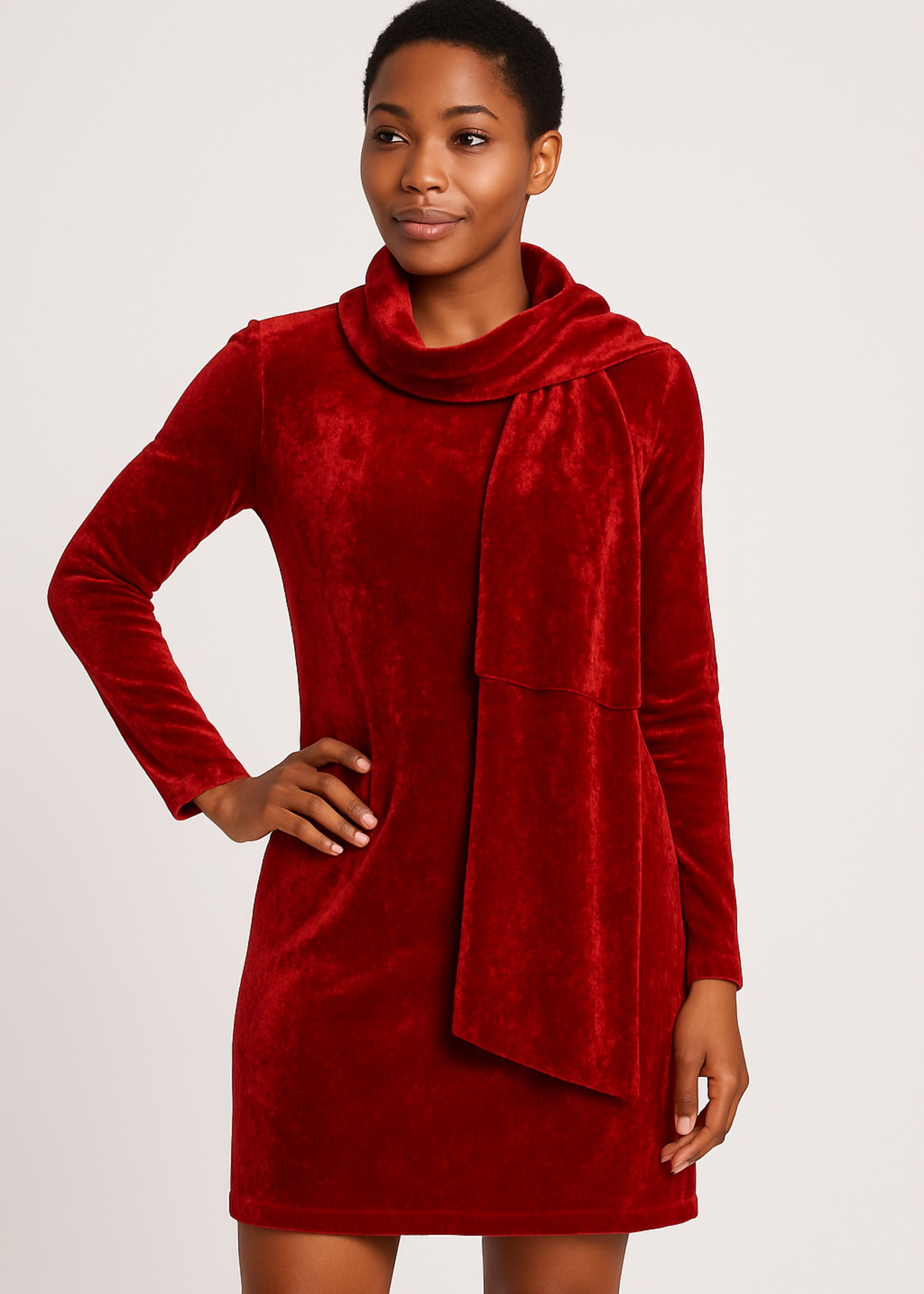 Velvet Tunic Long Sleeves