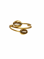 BRASS COWRIE BANGLE
