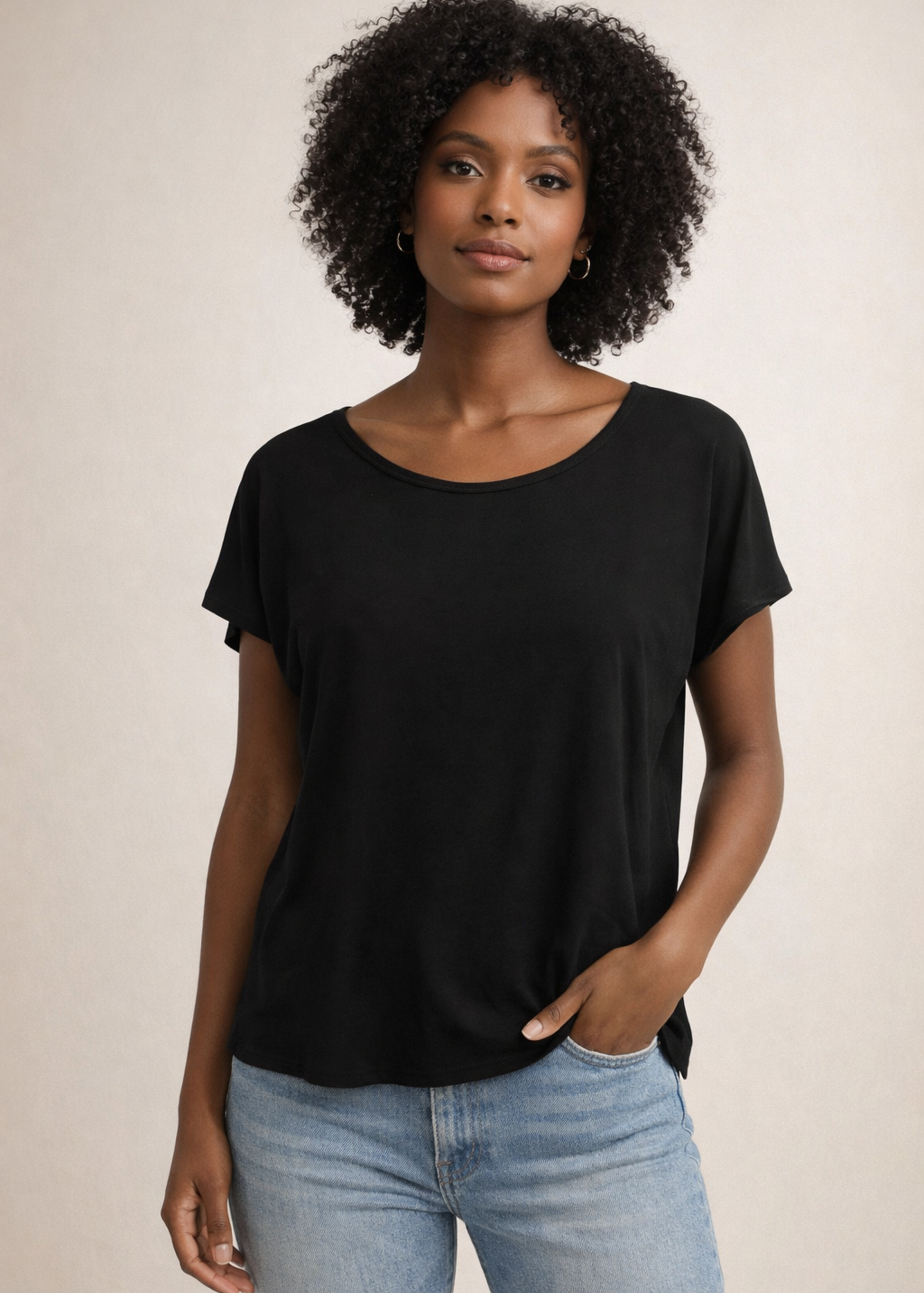 W SHIRT CAP SLEEVES (Couture Jersey)