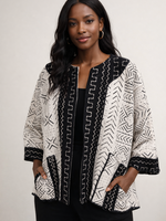 Mudcloth Contrast Jacket