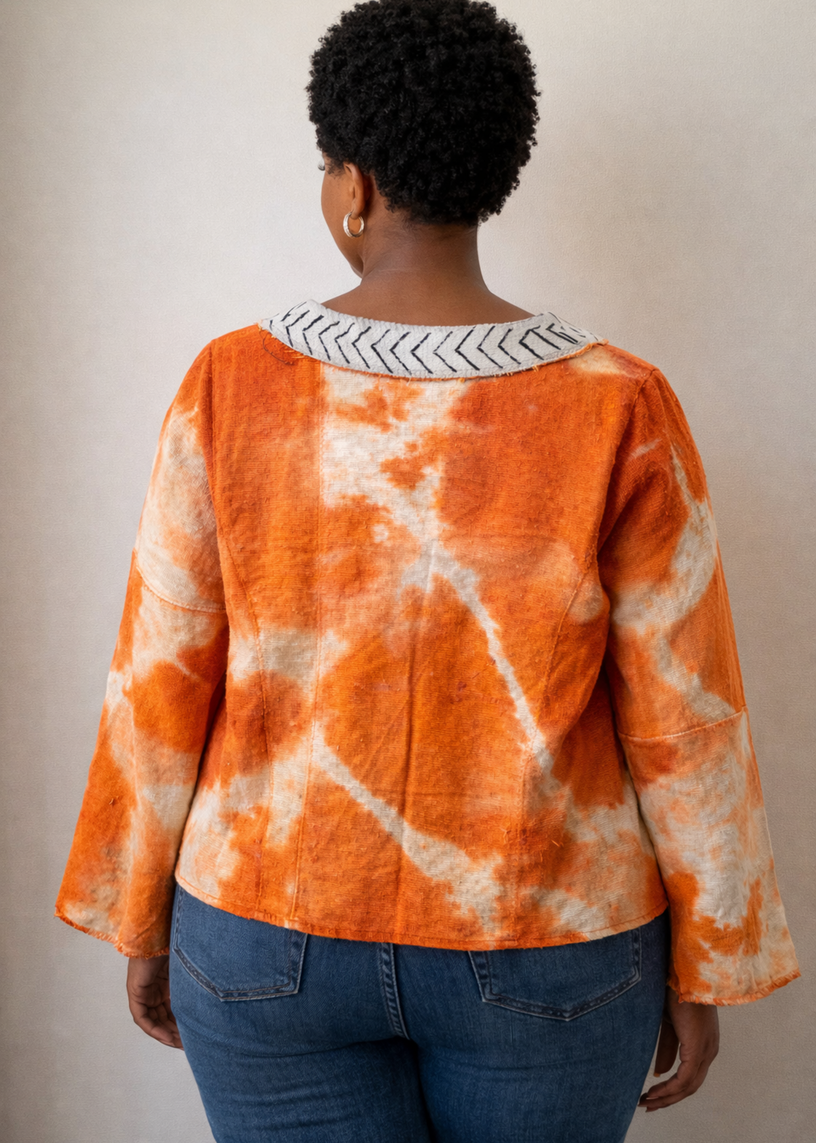 Mudcloth Contrast Jacket