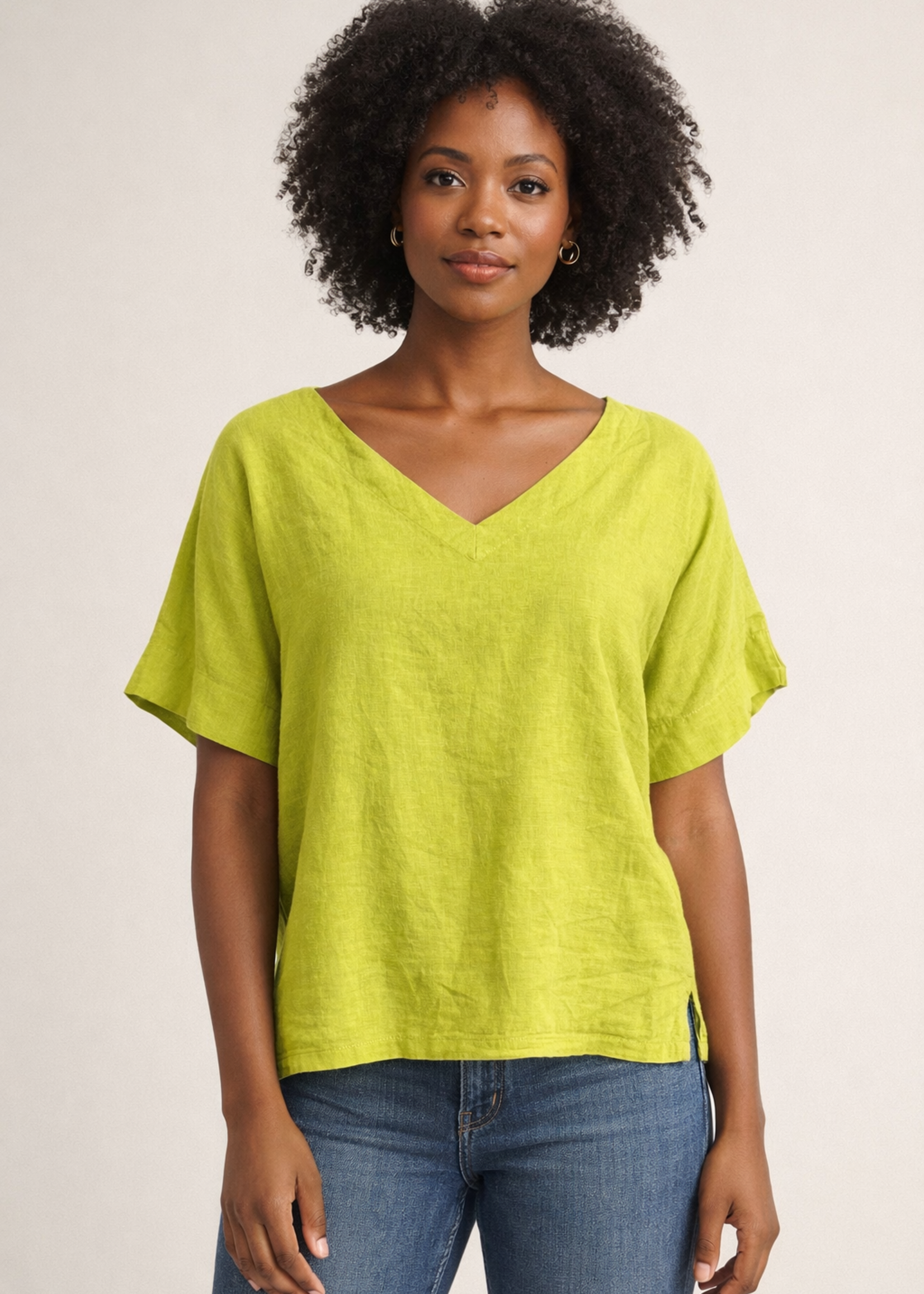 SKC LINEN SHORT TOP