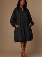Zip Bubble Dress OS
