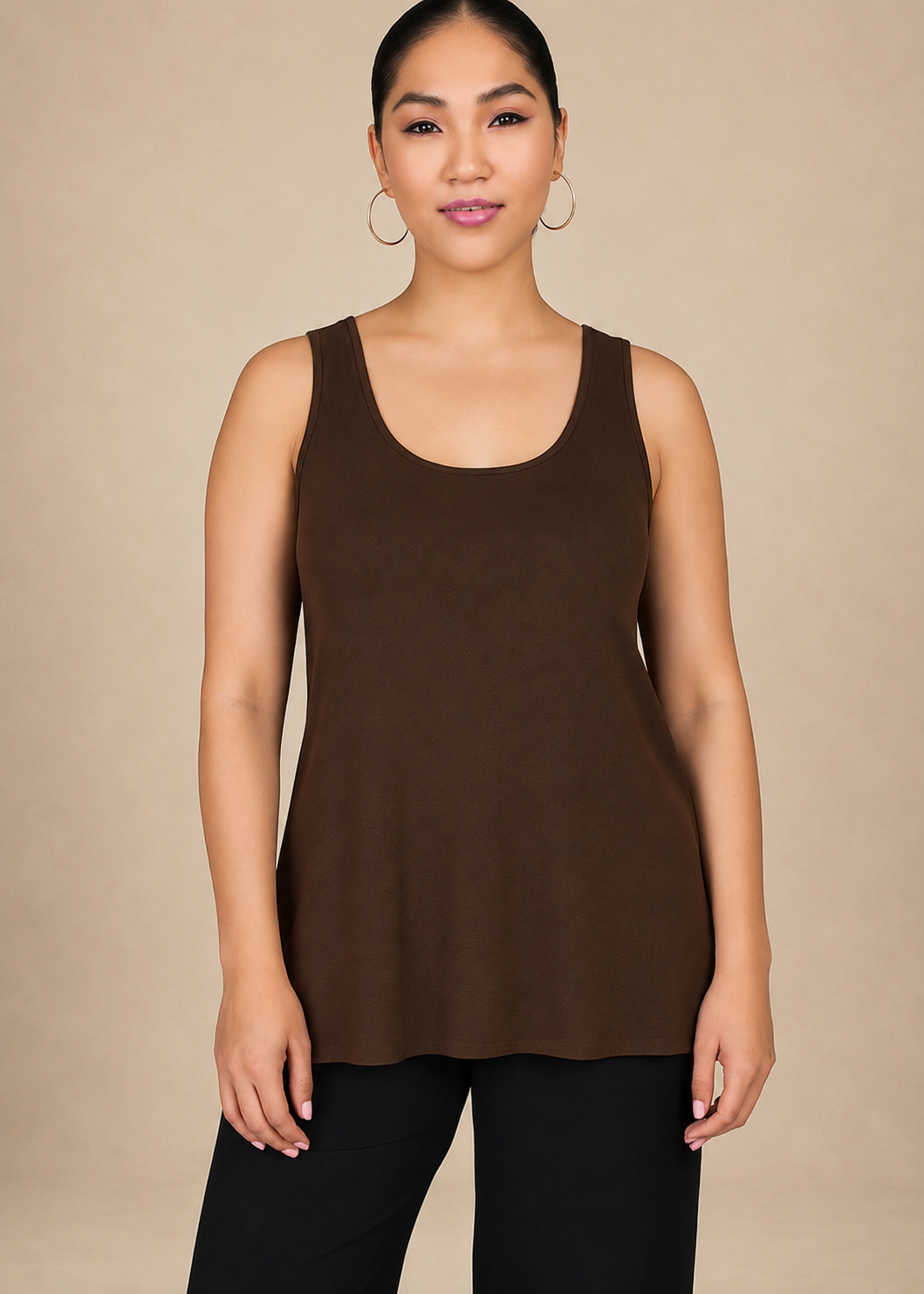SARAH KUENYEFU W SHIRT SLEEVELESS/BAMBOO KNIT