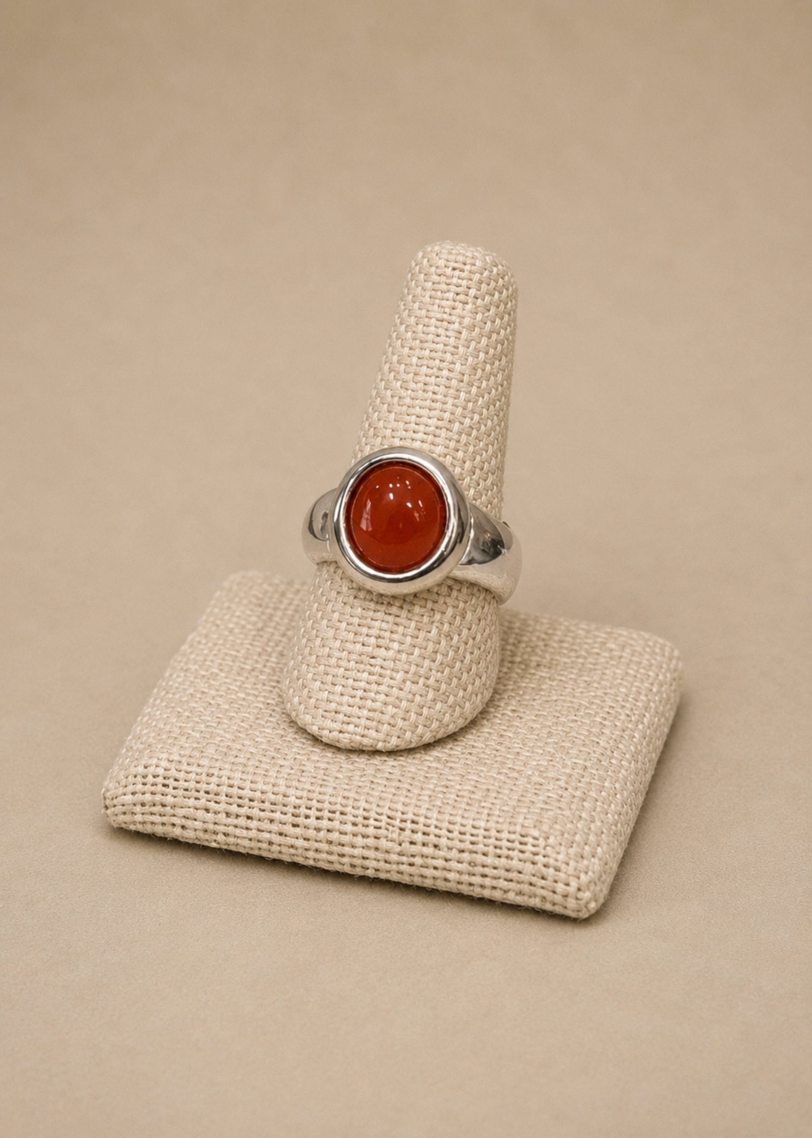 Orange Onyx Ring