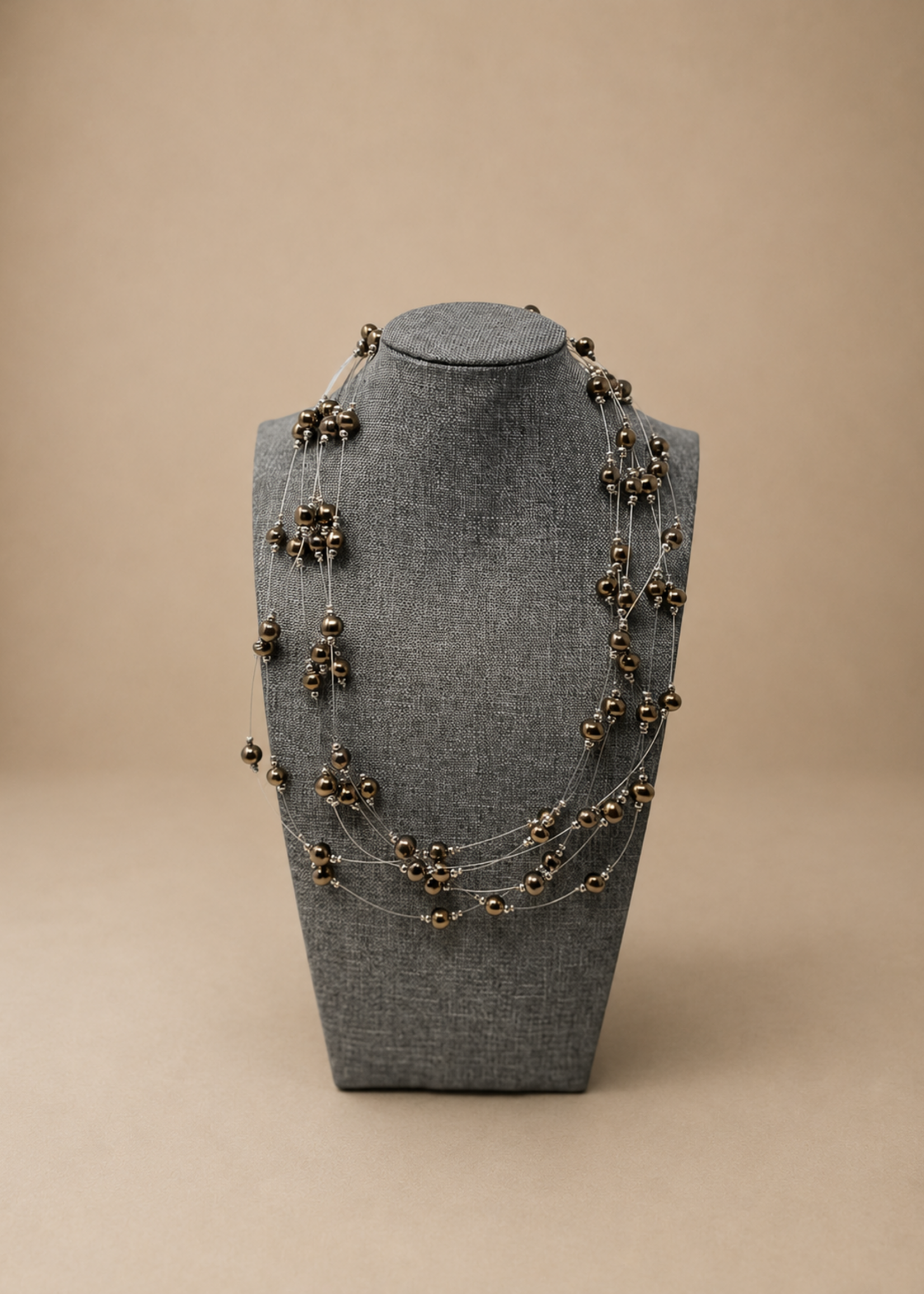 5 TIERED IMVELO SMALL BEAD NECKLACE