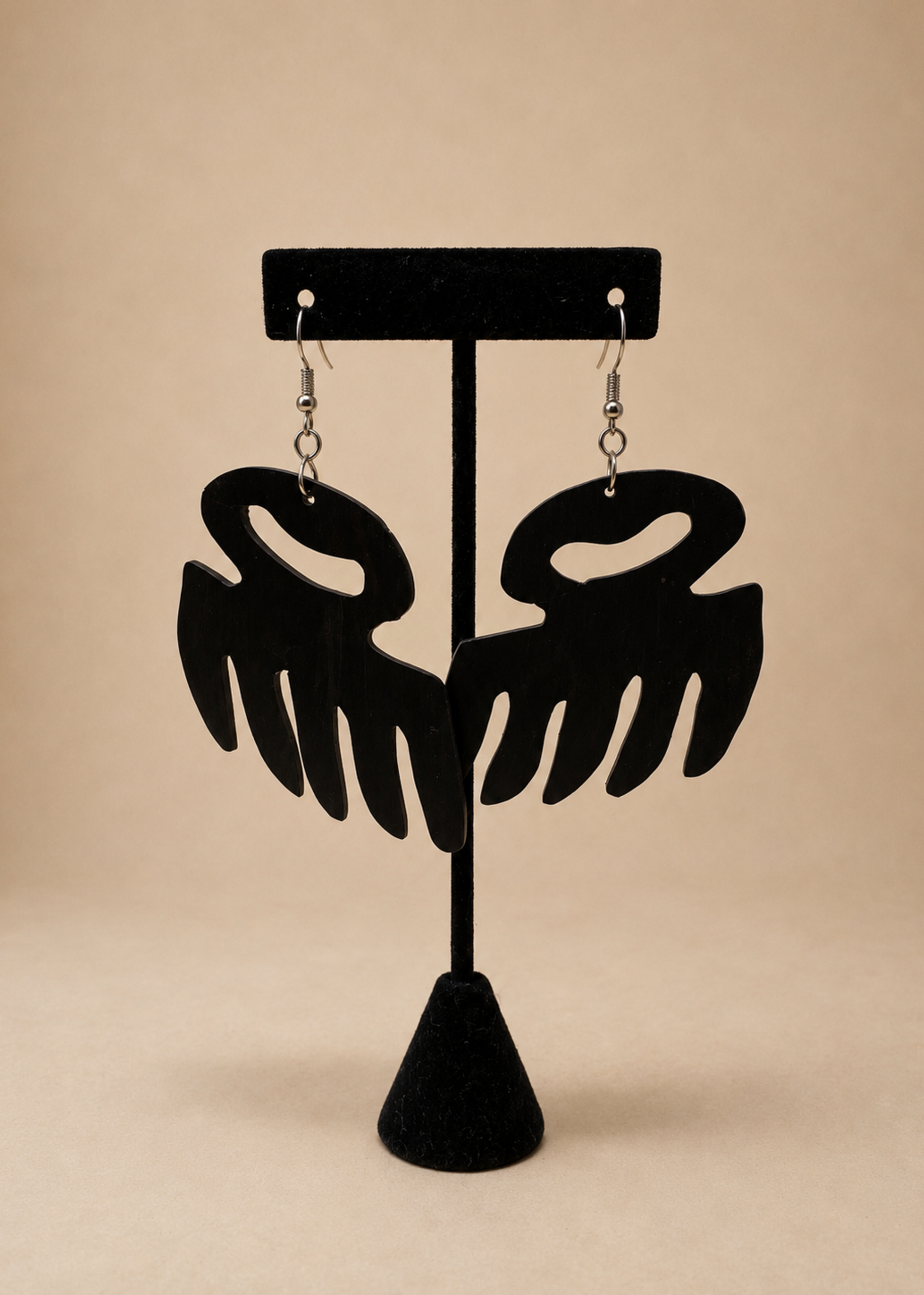 SKC ADINKRA WOODEN EARRINGS